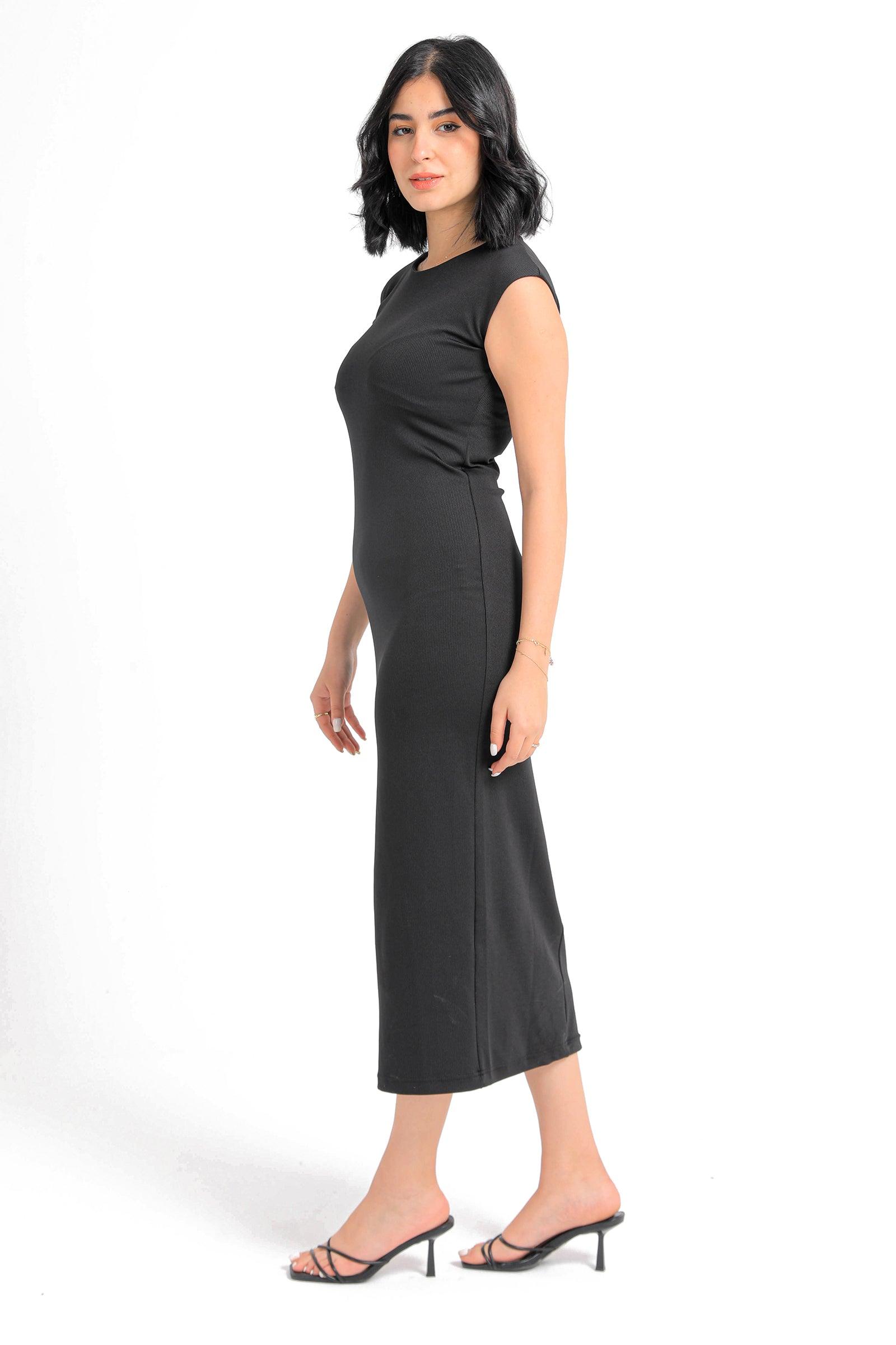 Jersey Sleeveless Midi Dress - Carina - كارينا