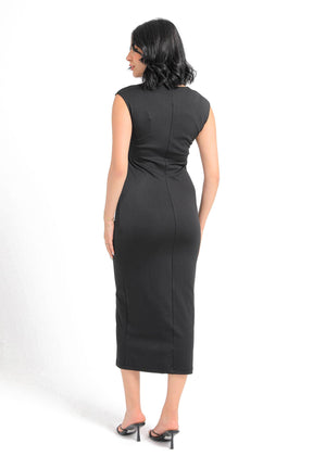 Jersey Sleeveless Midi Dress - Carina - كارينا