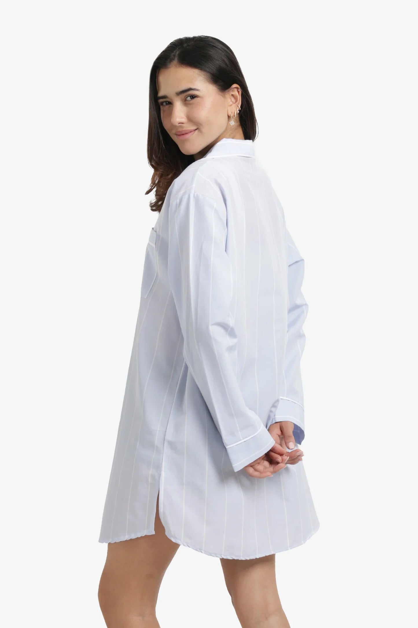 Cozy Striped Nightgown