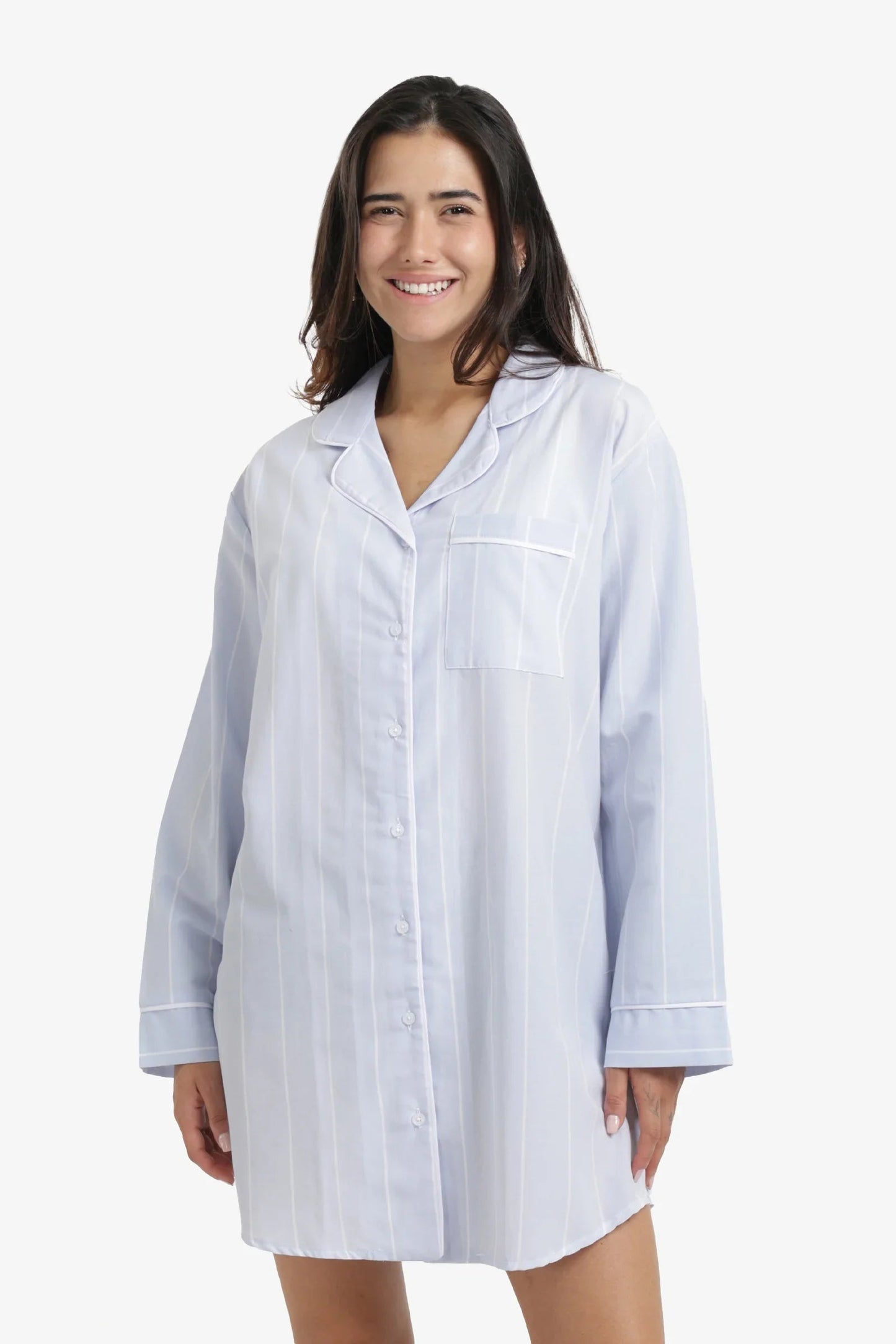 Cozy Striped Nightgown