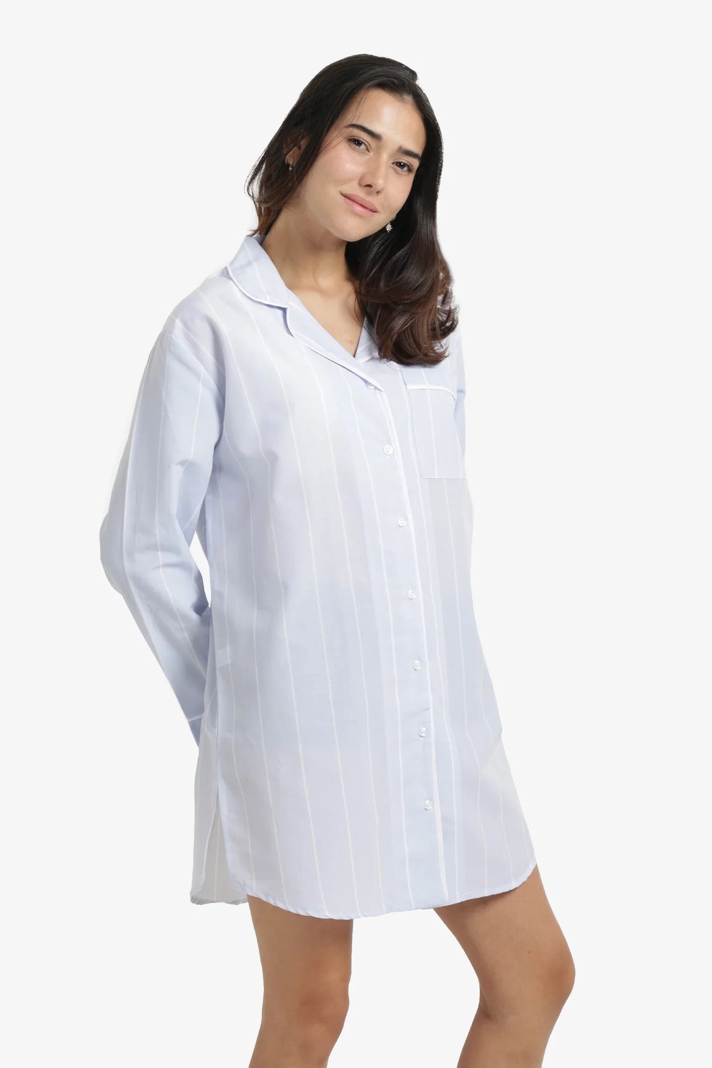 Cozy Striped Nightgown