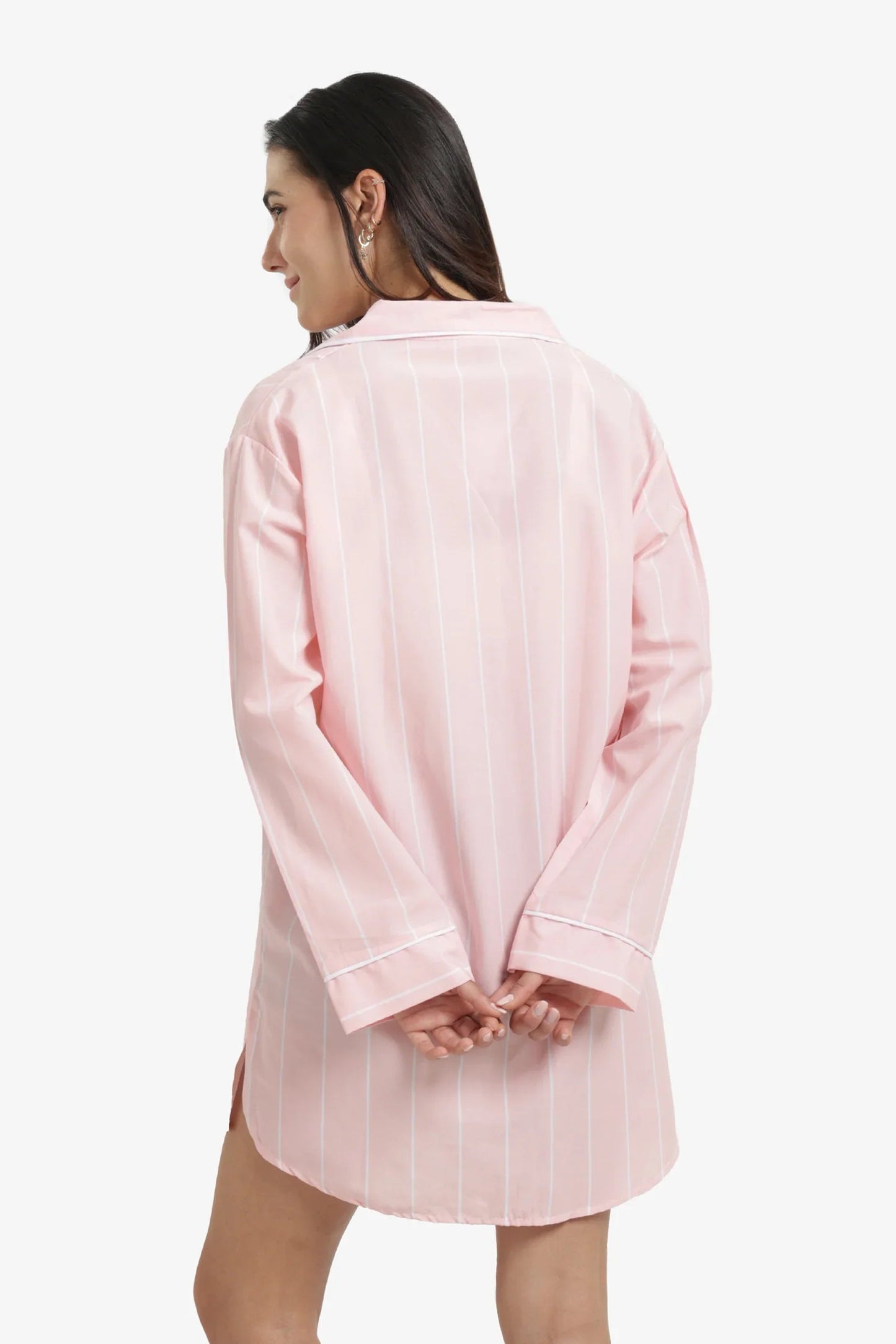 Cozy Striped Nightgown