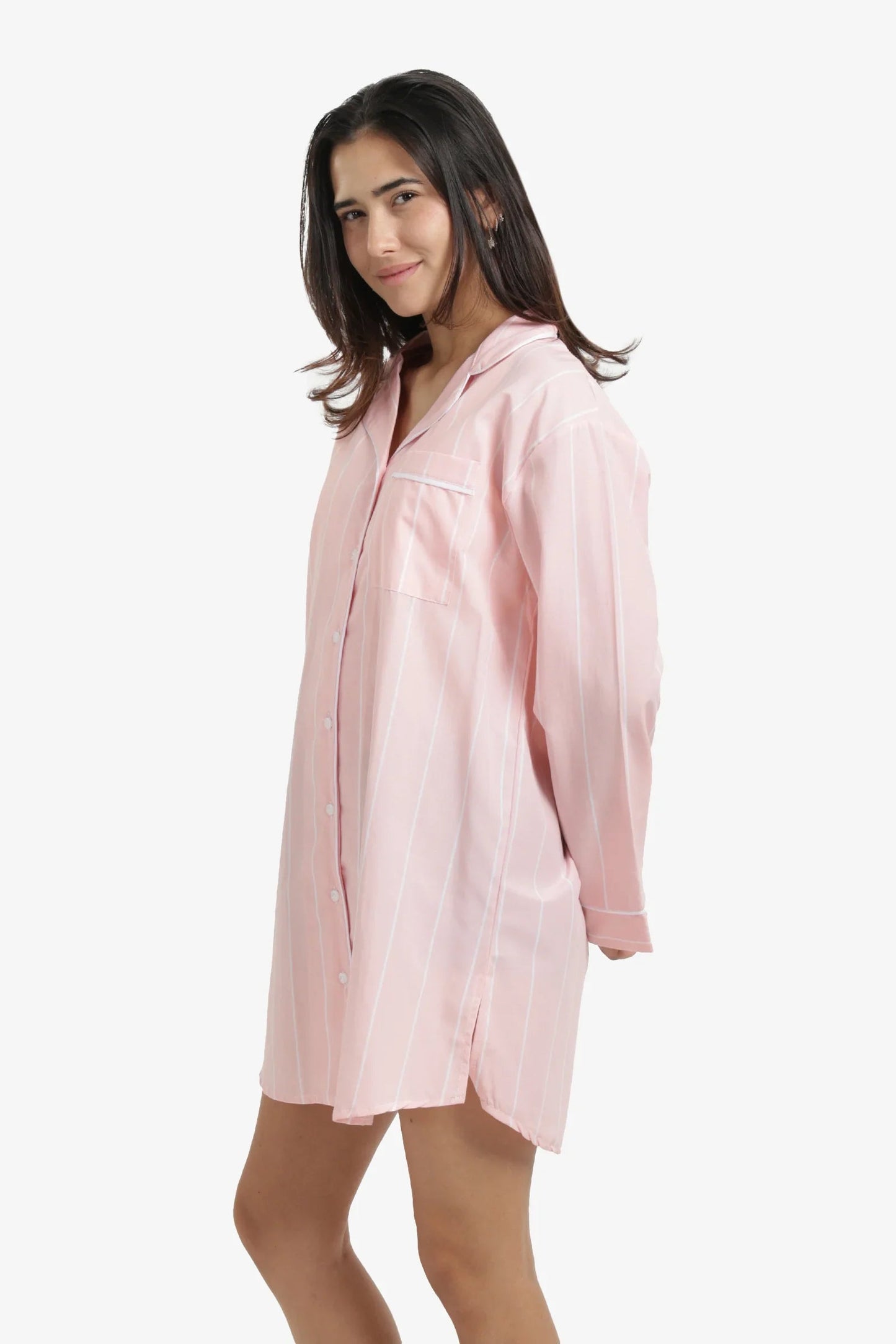 Cozy Striped Nightgown