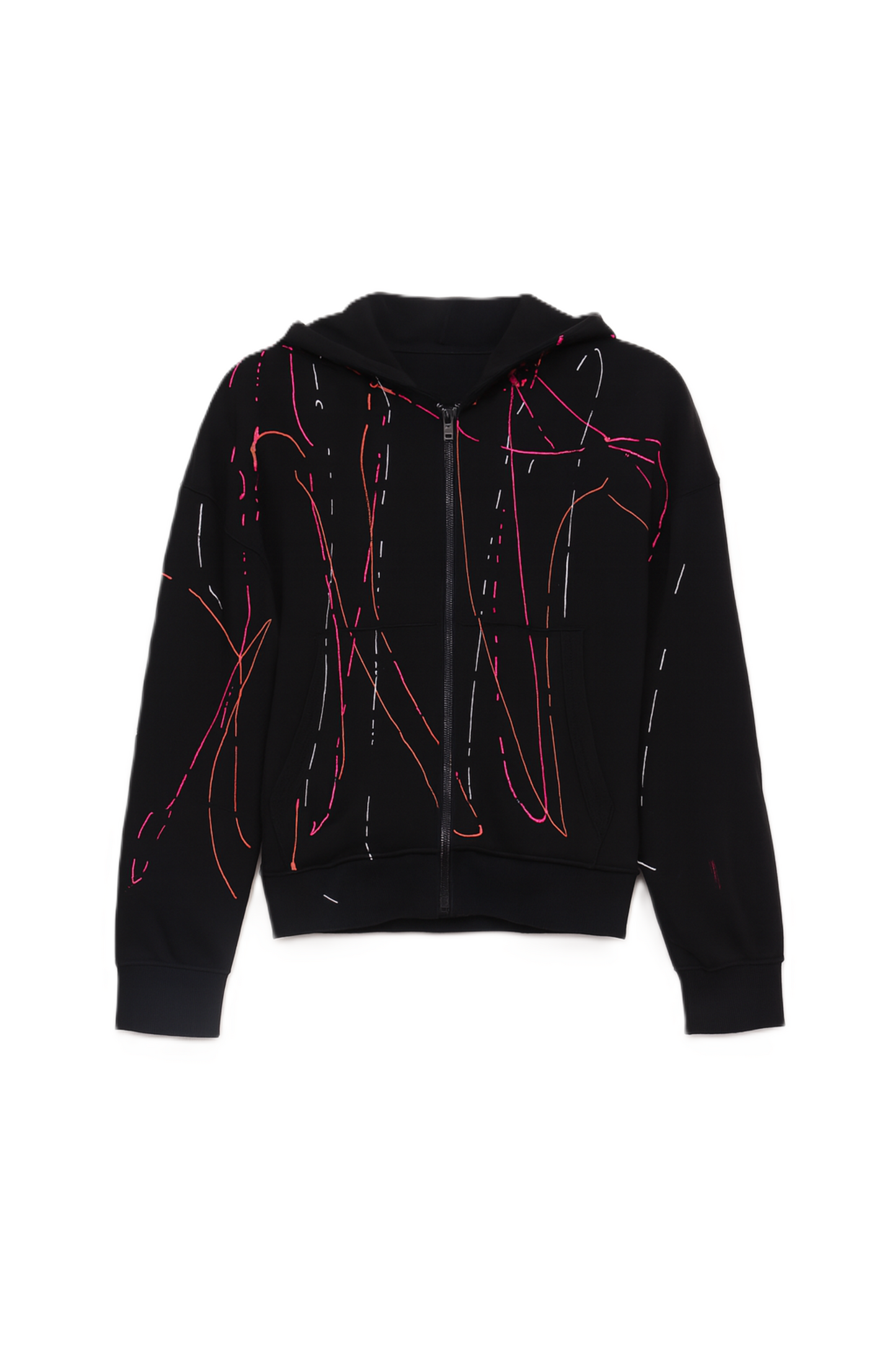 Lounge Jacket with Abstract Streaks