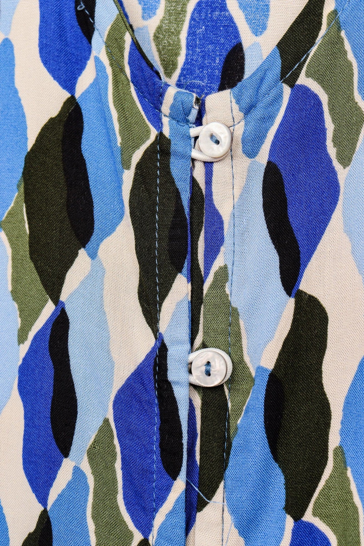 Printed V-Neck Dress