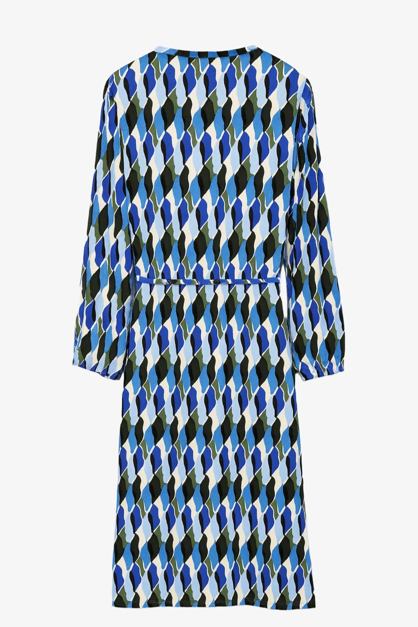 Printed V-Neck Dress