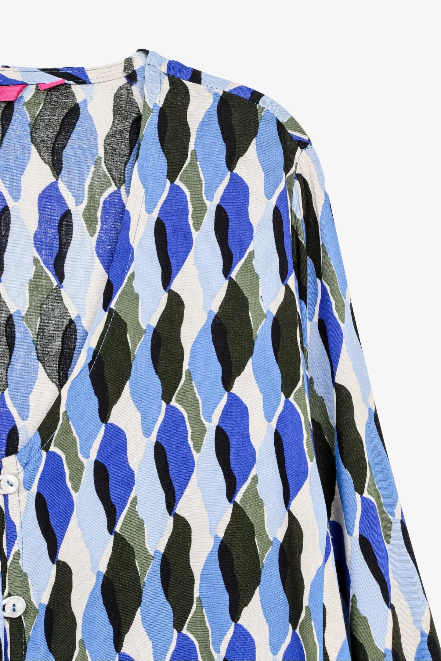 Printed V-Neck Dress