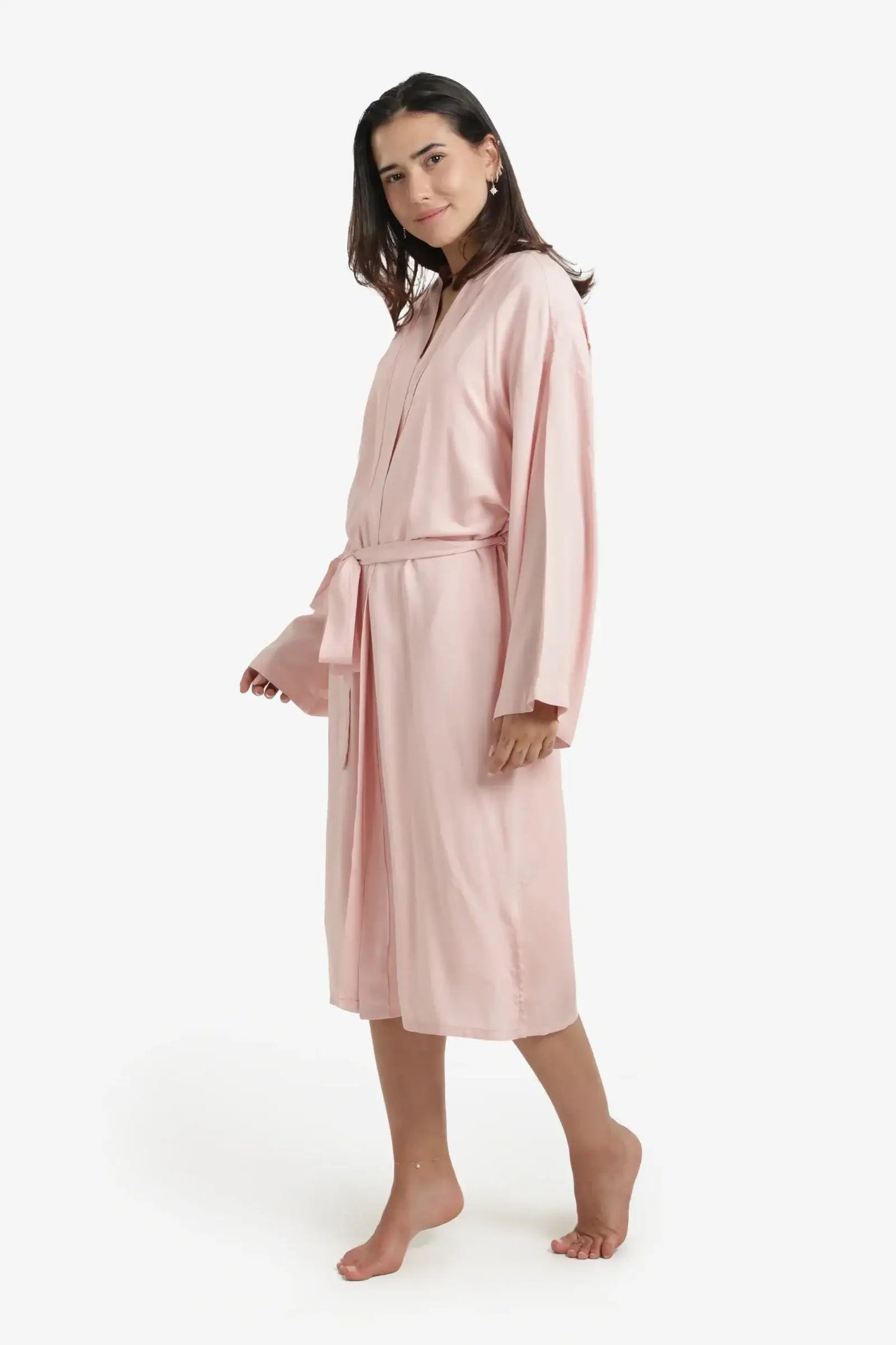 Printed Back Viscose Robe