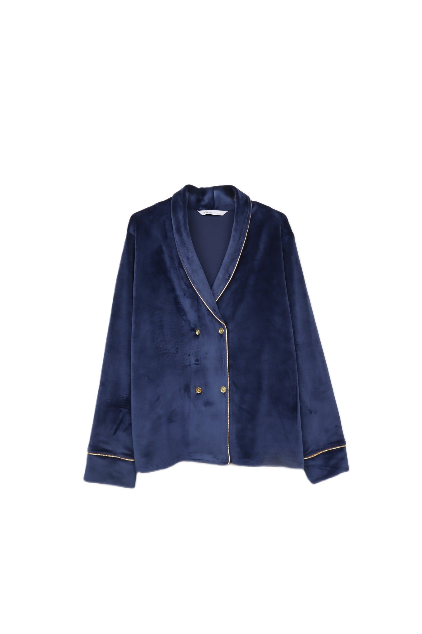 Double-Breasted Velvet Pyjama Set