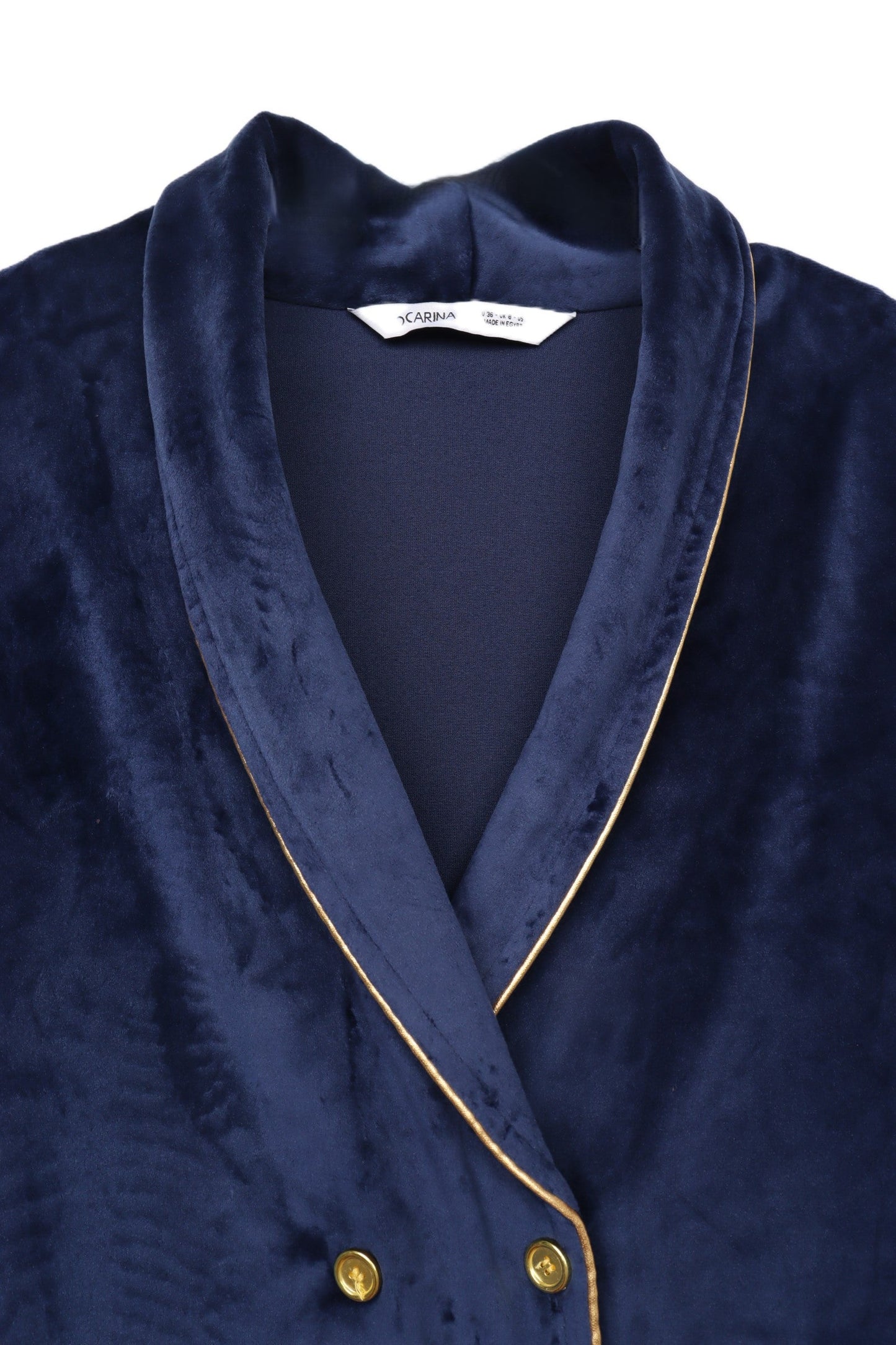 Double-Breasted Velvet Pyjama Set