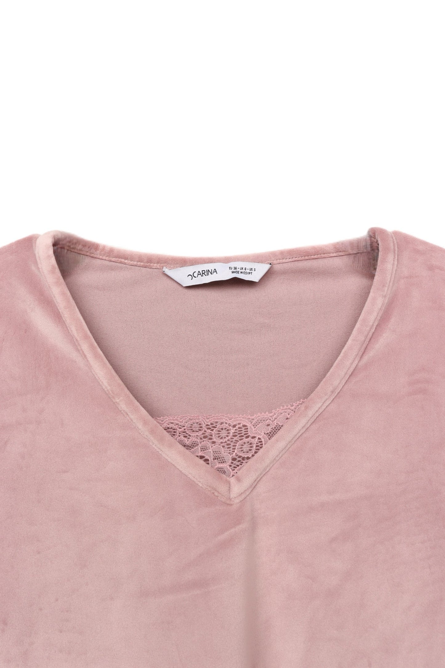 V-Neck with Lace Pyjama Set