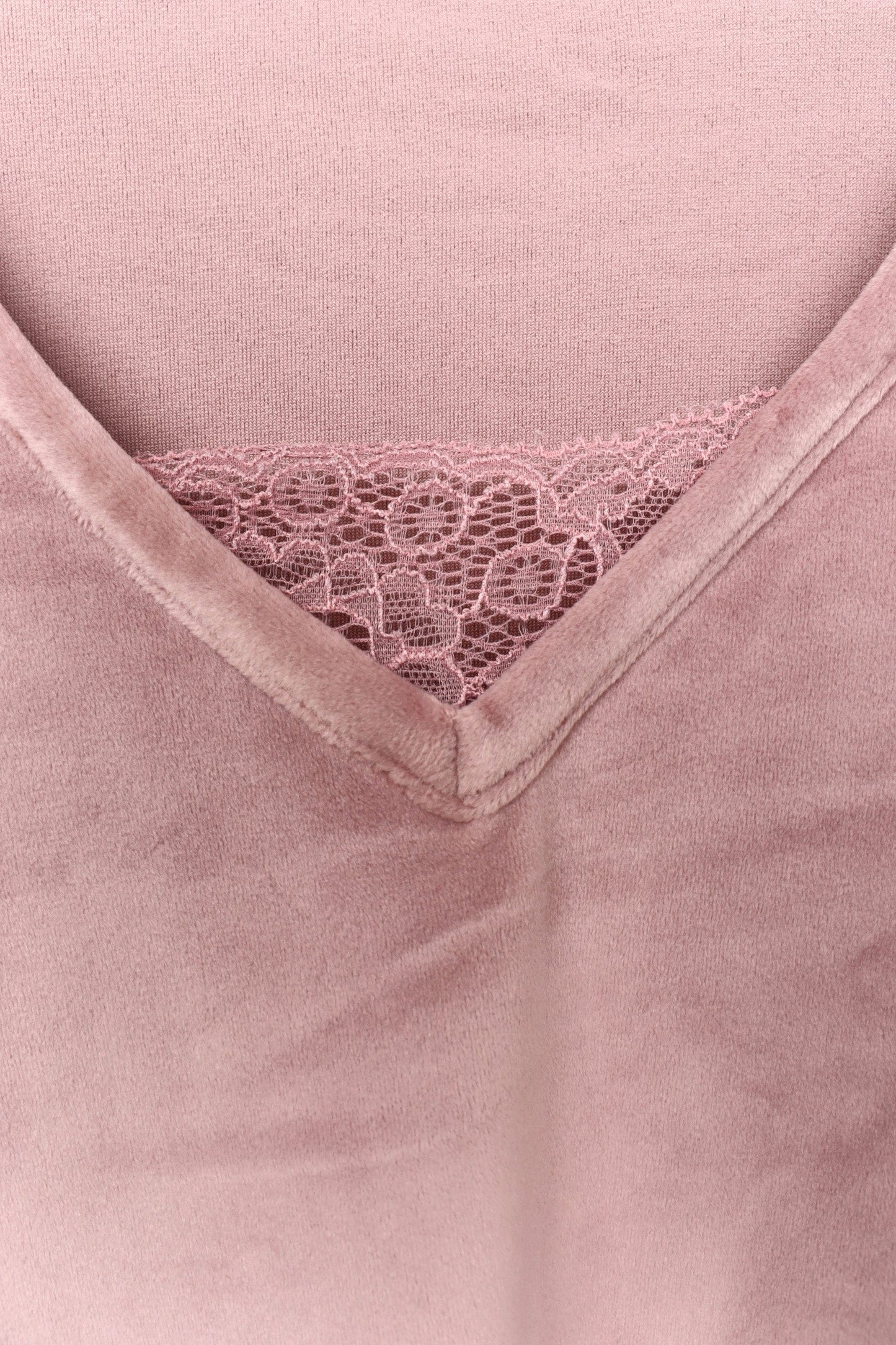 V-Neck with Lace Pyjama Set