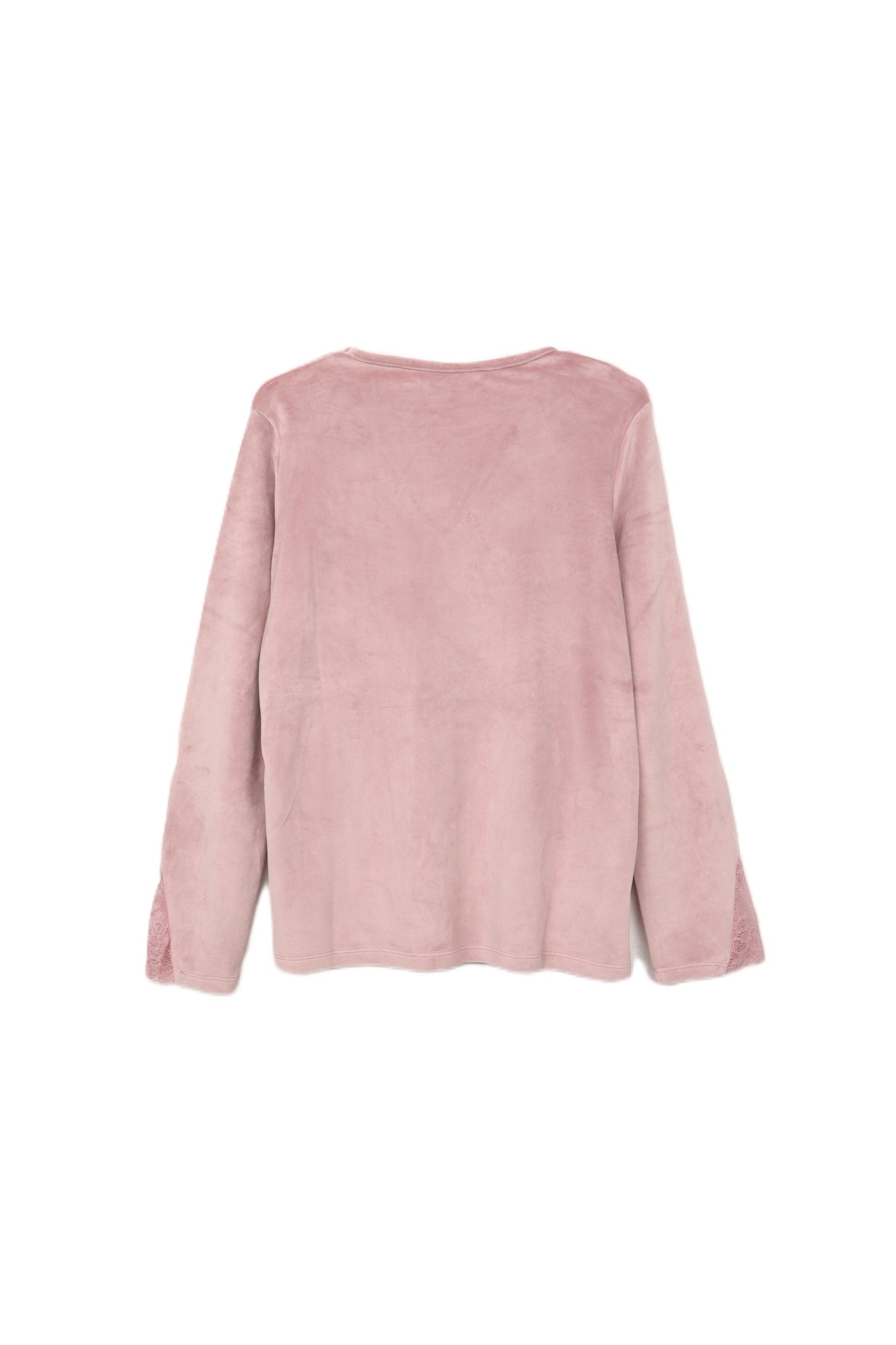 V-Neck with Lace Pyjama Set