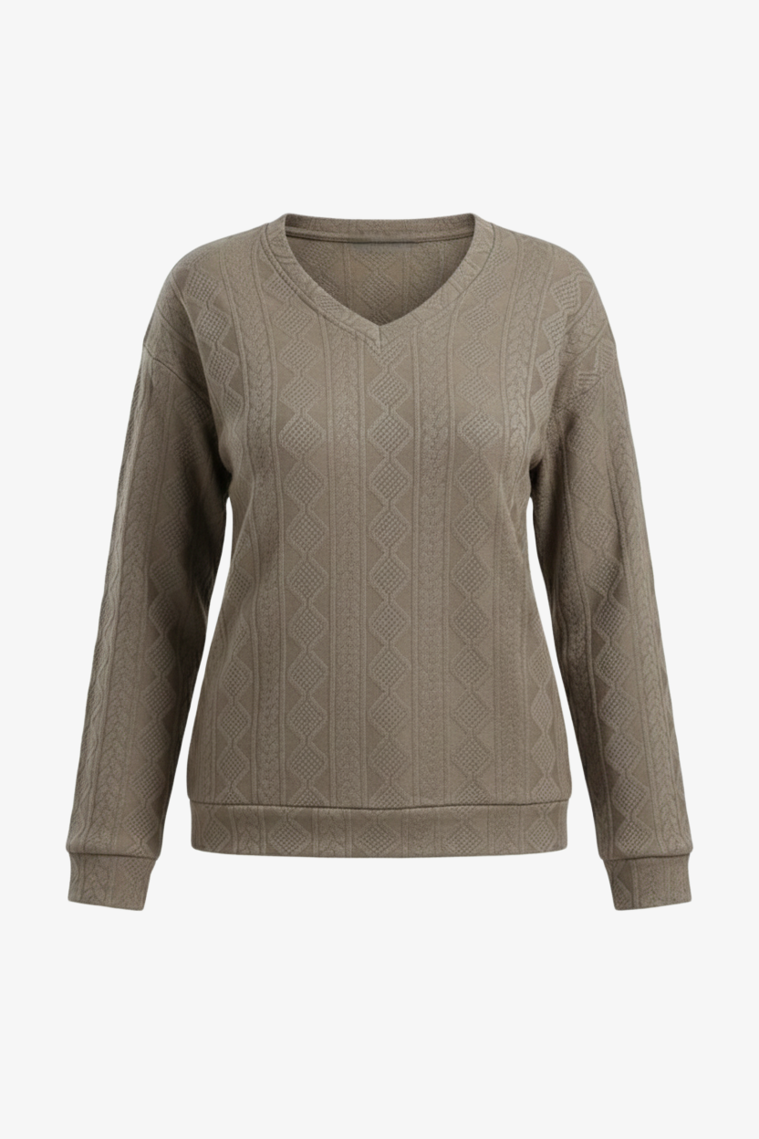 Cable Knit Pattern Pyjama Set