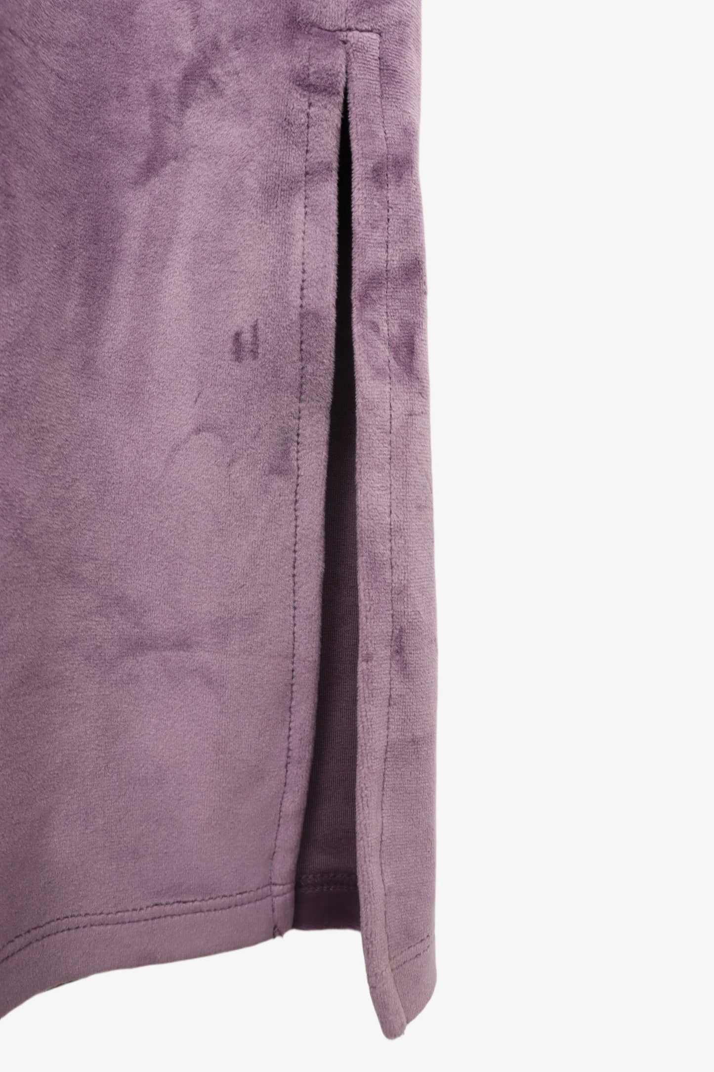 Notch Collar Velvet Nightgown