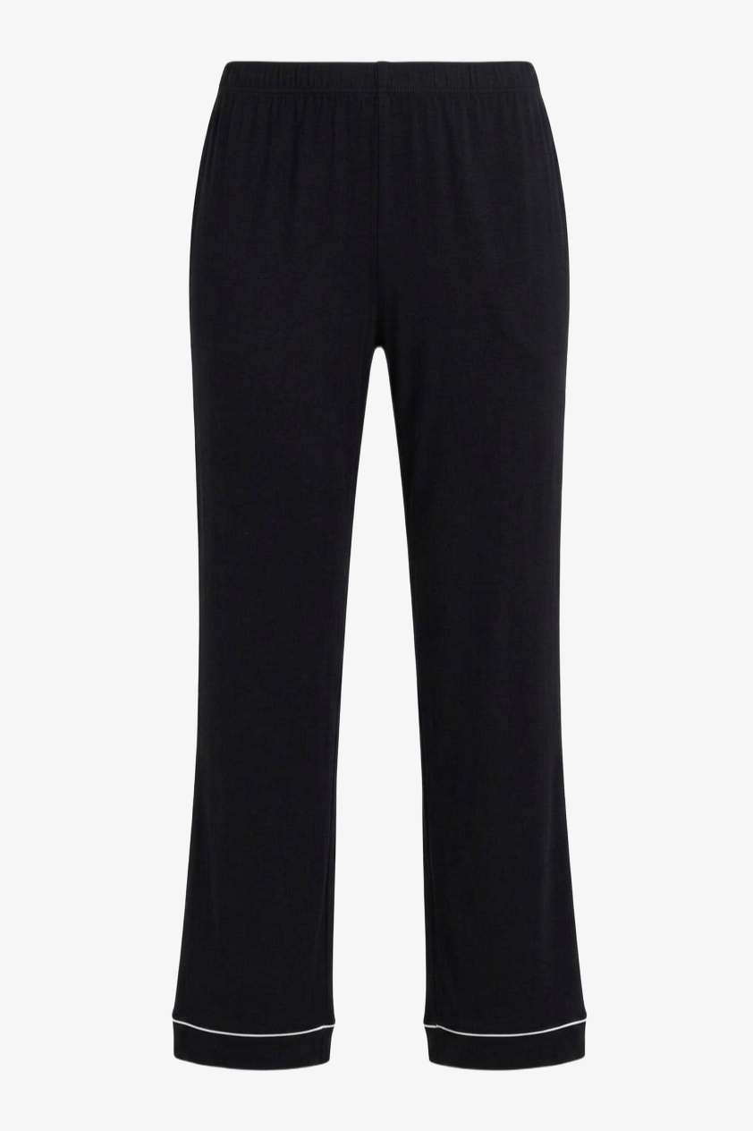 Contrast-Pipe Pyjama Set