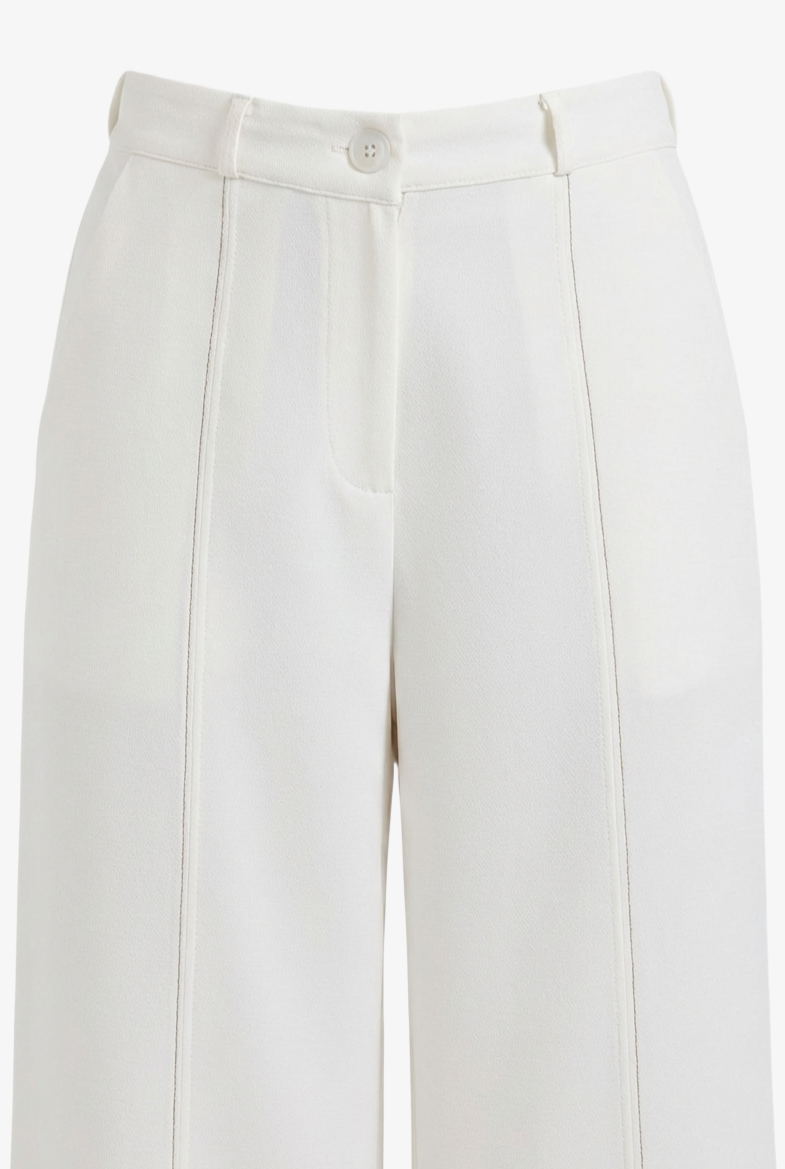 Contrast-Stitch Pants