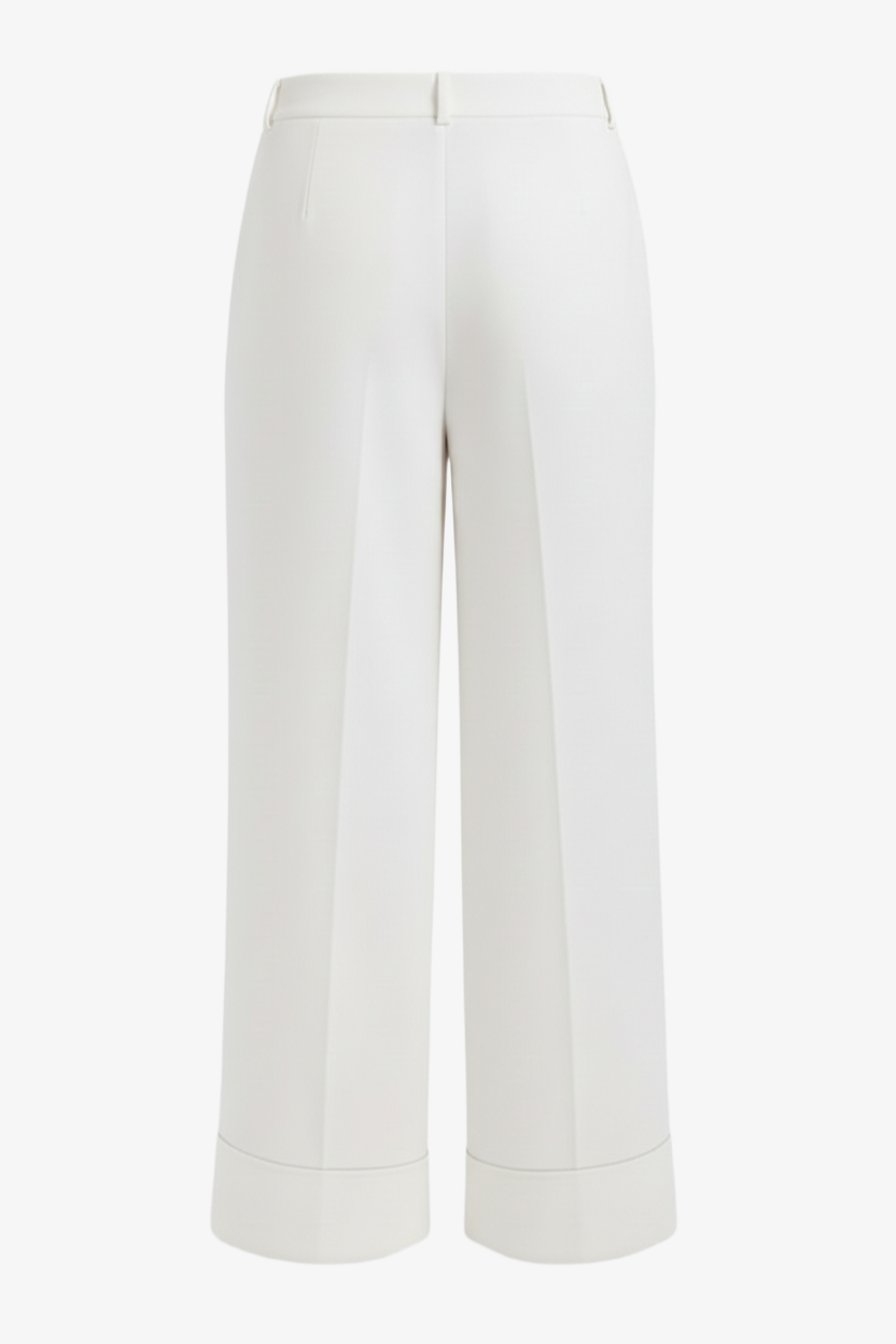 Contrast-Stitch Pants