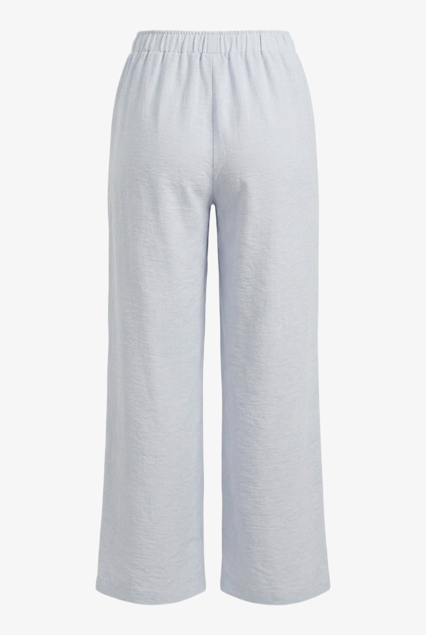 Wide-Leg Drawstring Pants