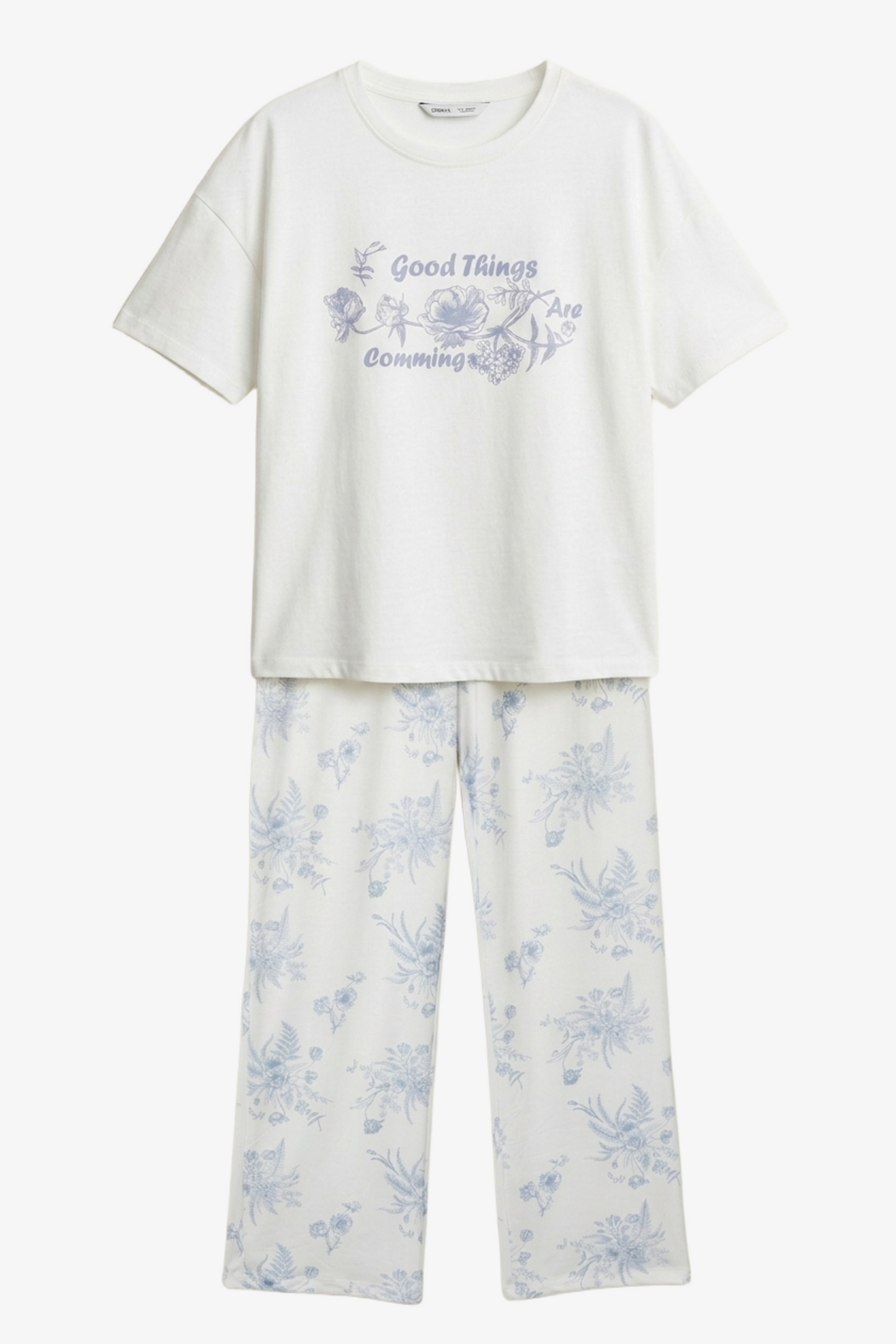 Floral Graphic Pyjama Set