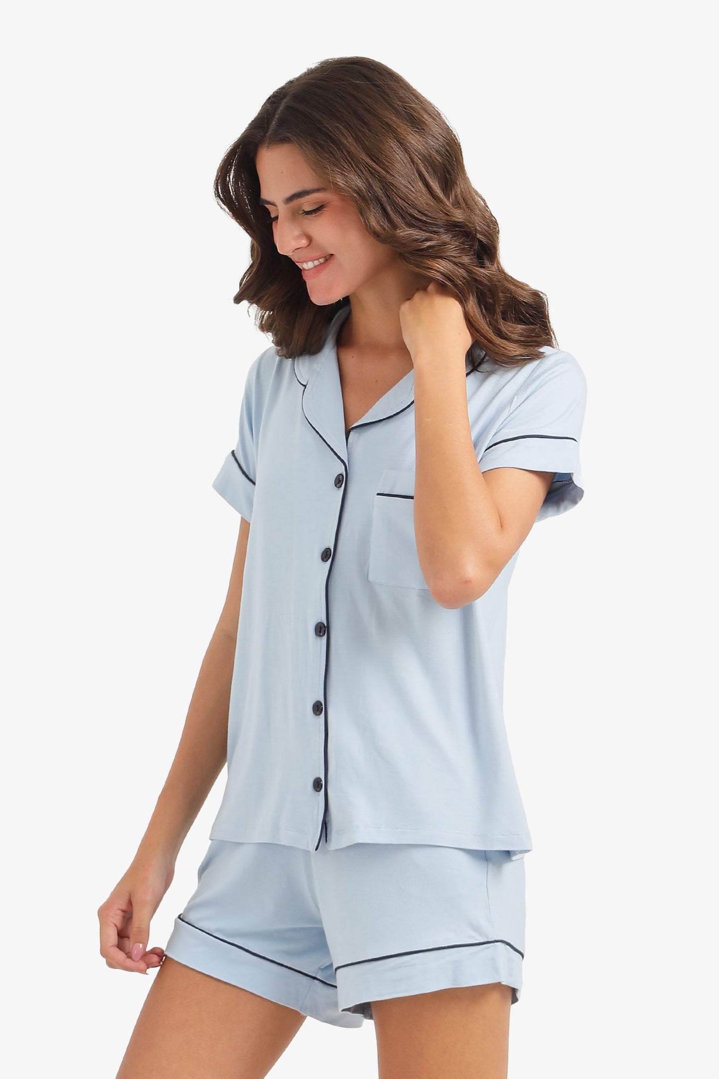 Piped Short Pyjama Set