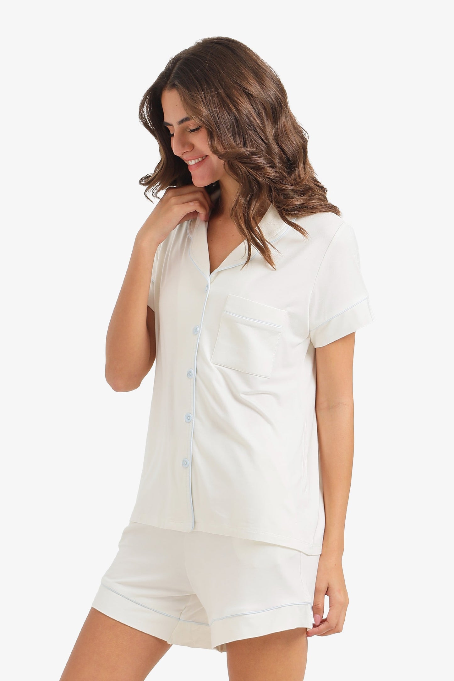 Piped Short Pyjama Set