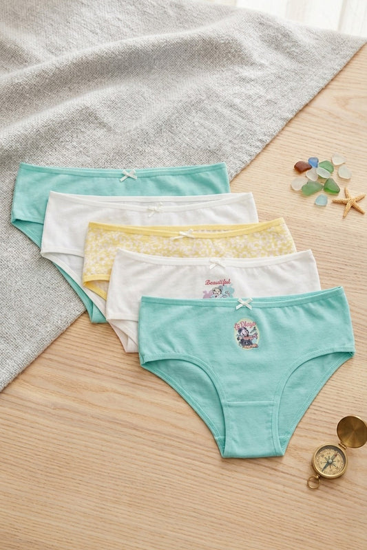 Pack of 5 Colored Brief Panties