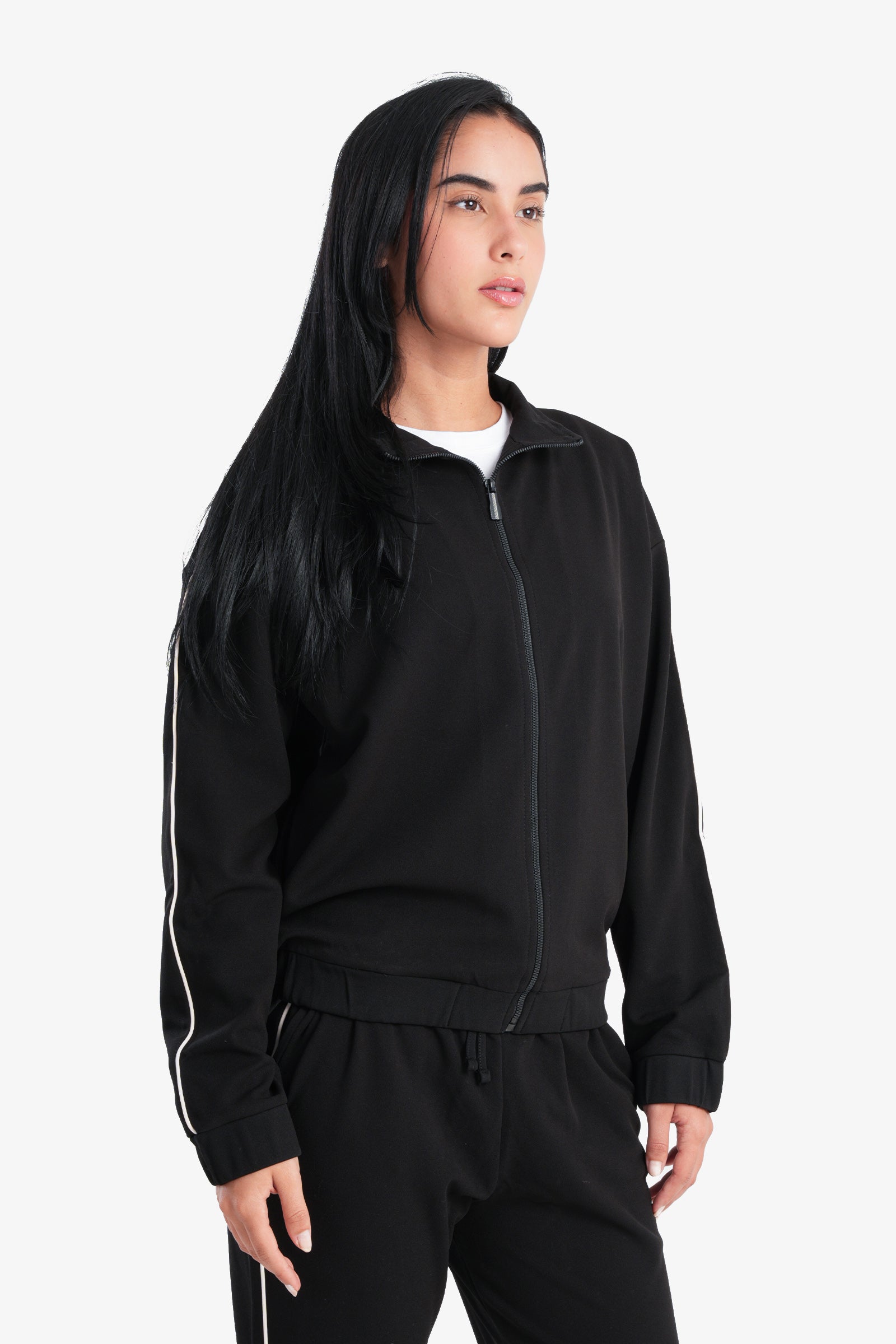 Black Microfiber Lounge Jacket