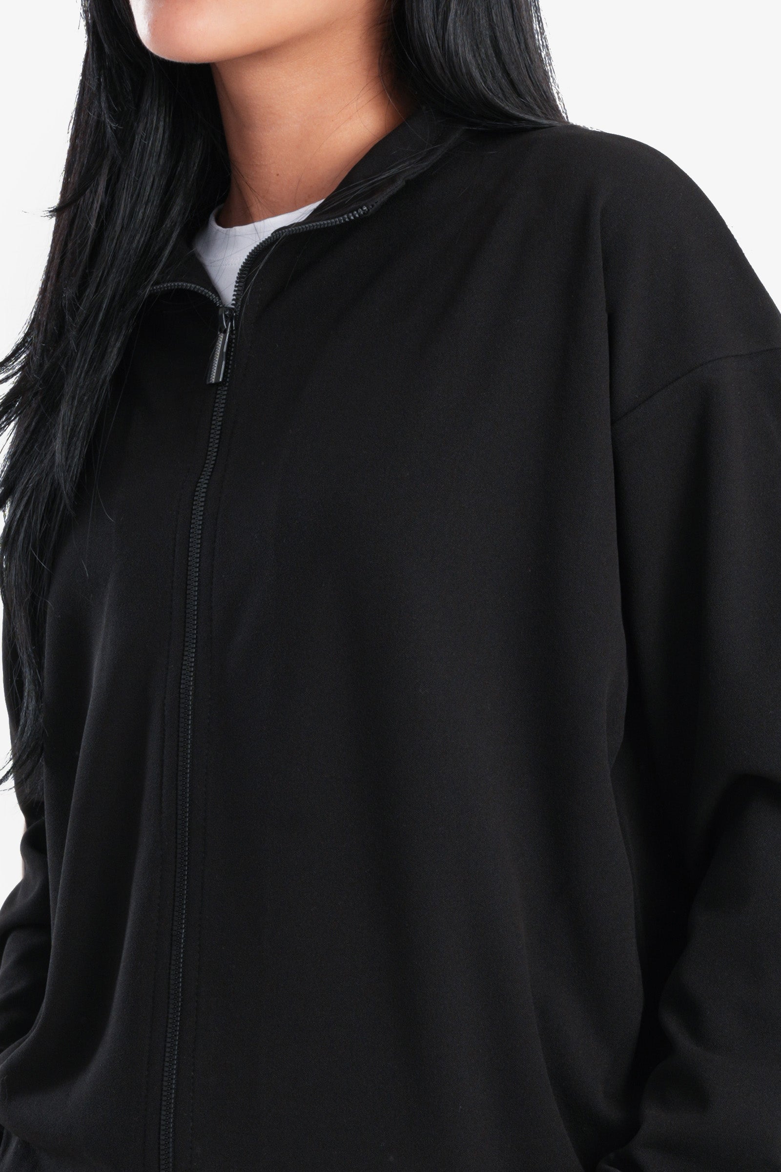 Black Microfiber Lounge Jacket