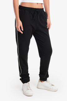 Black Microfiber Lounge Pants