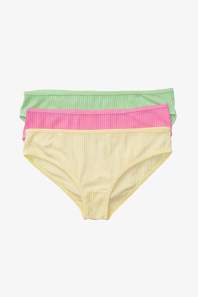 Pack of 3 Colored Brief Panties