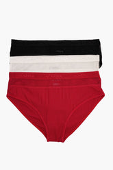 Pack of 3 Colored Brief Panties