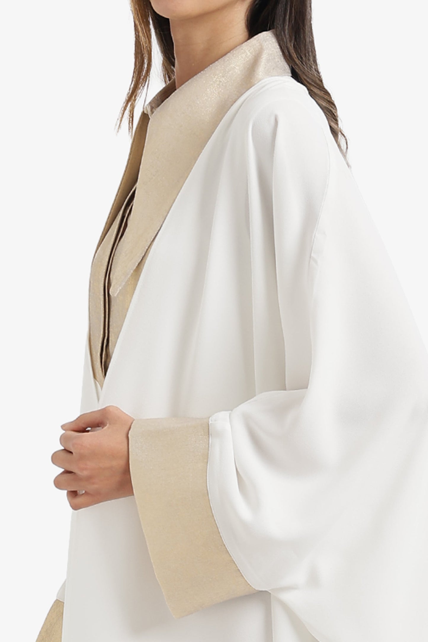 Contrast Cuff Maxi Cardigan