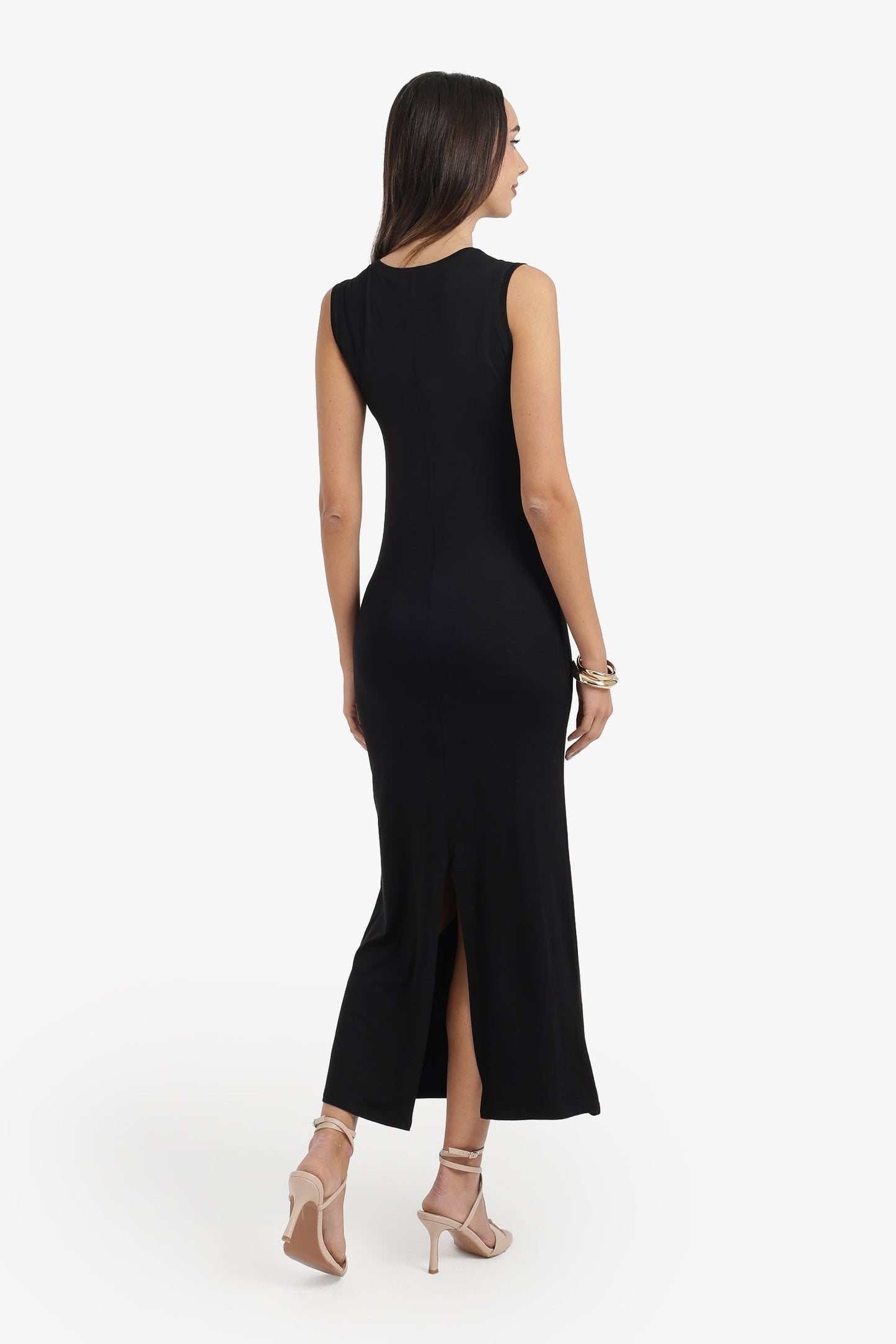Crew Neck Midi Dress