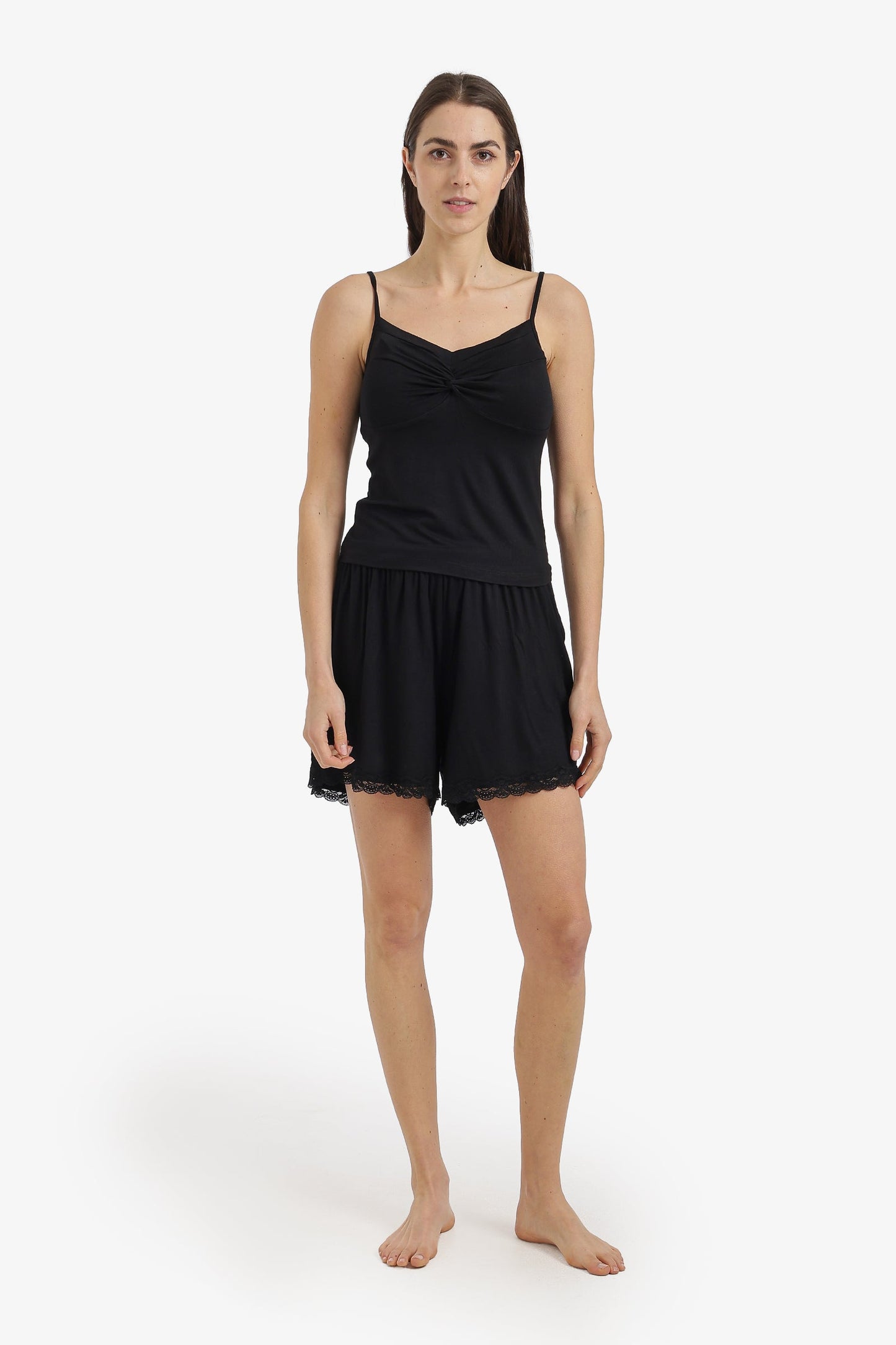 Twist-Front Detail Pyjama Set