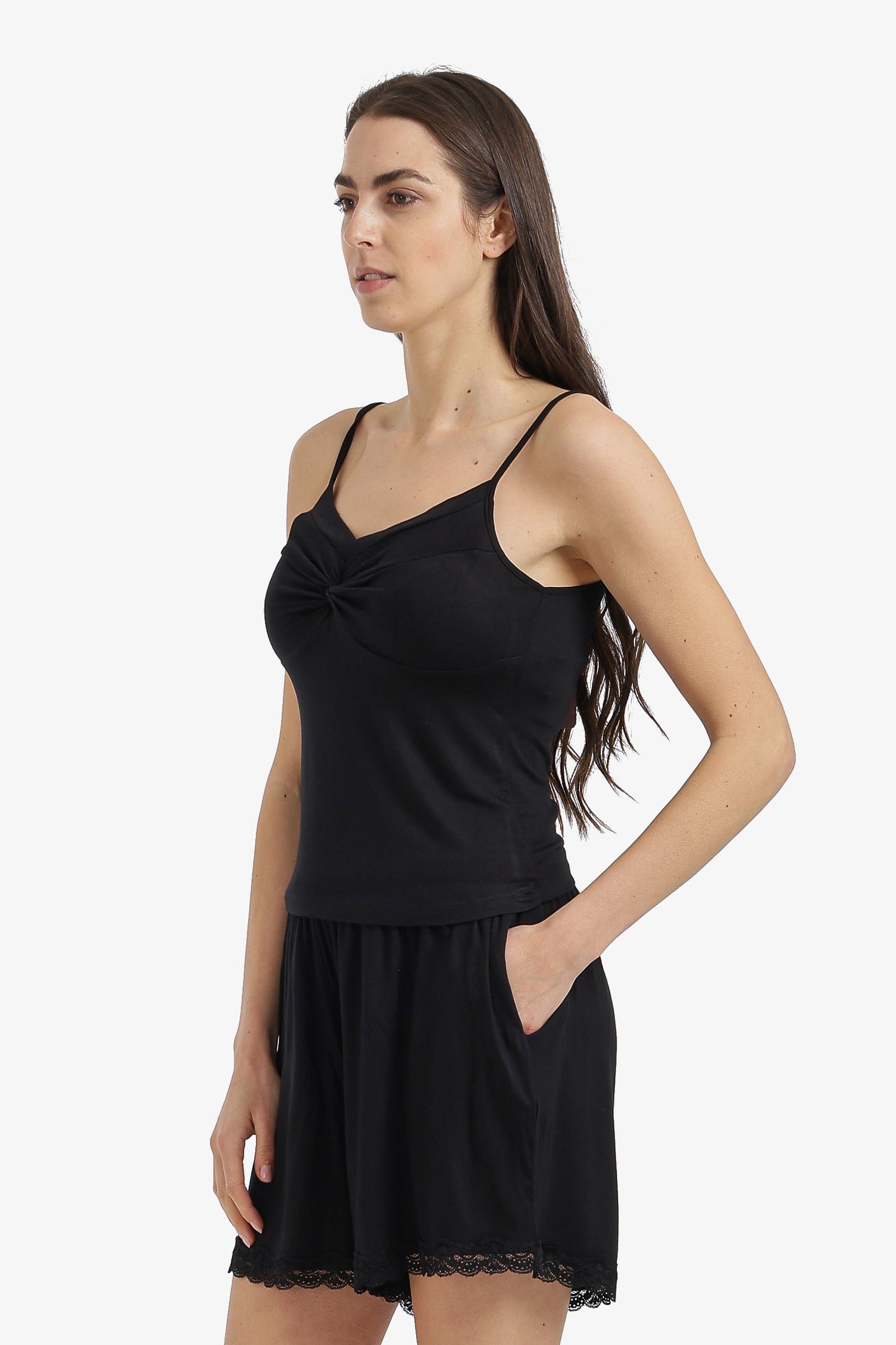 Twist-Front Detail Pyjama Set