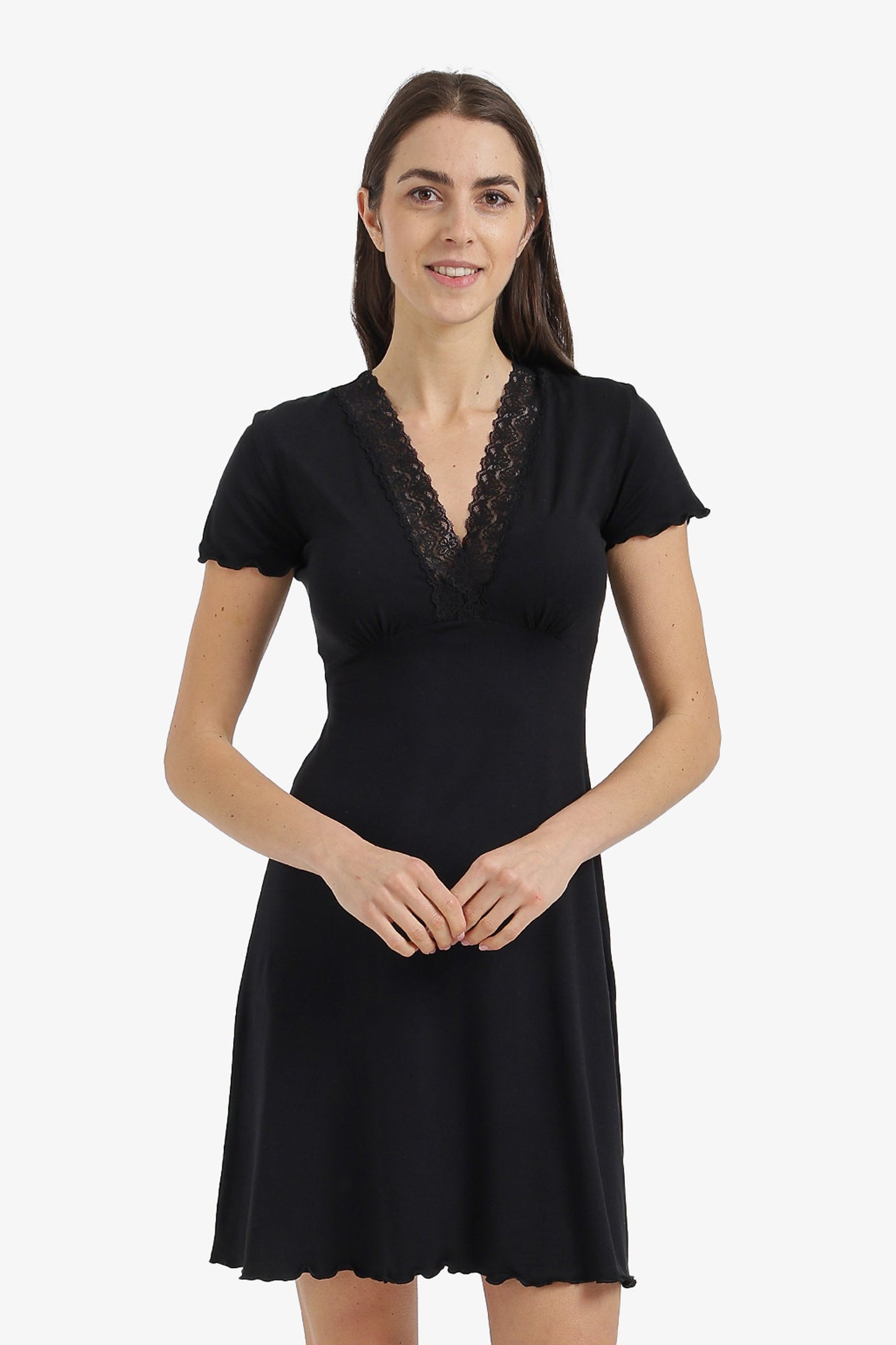 Lace V-Neck Nightgown
