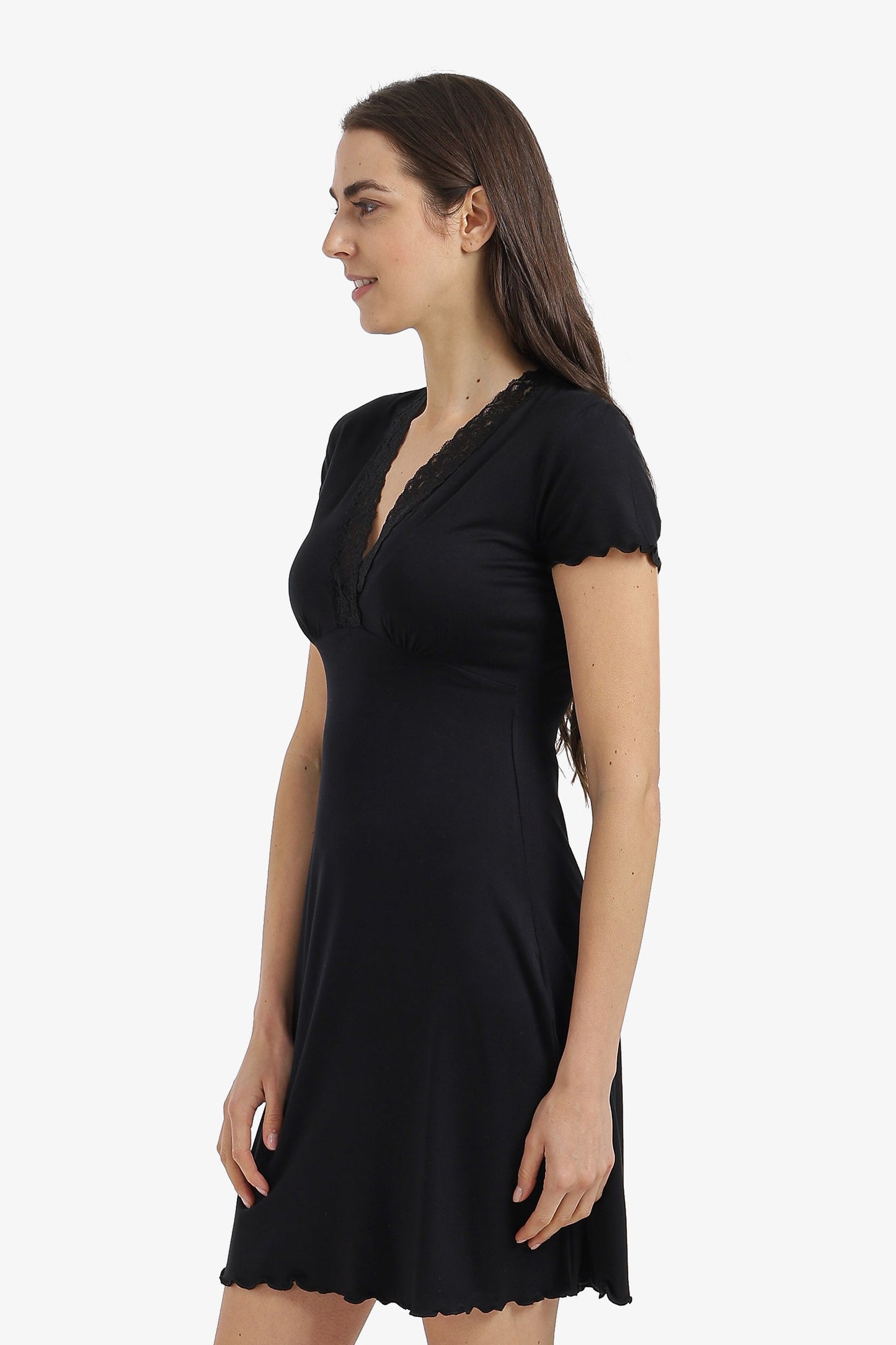 Lace V-Neck Nightgown
