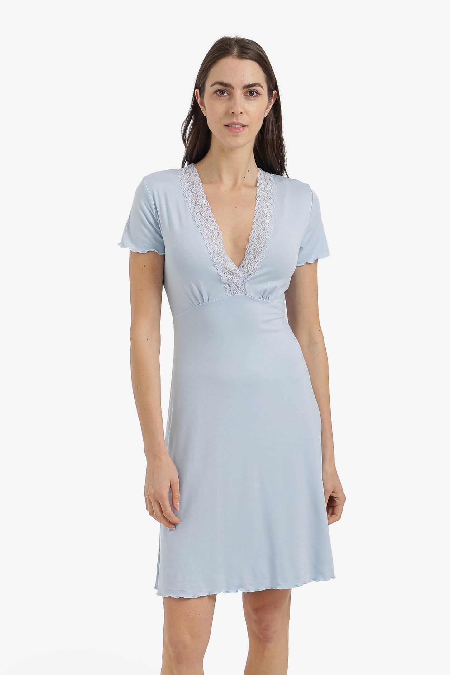 Lace V-Neck Nightgown