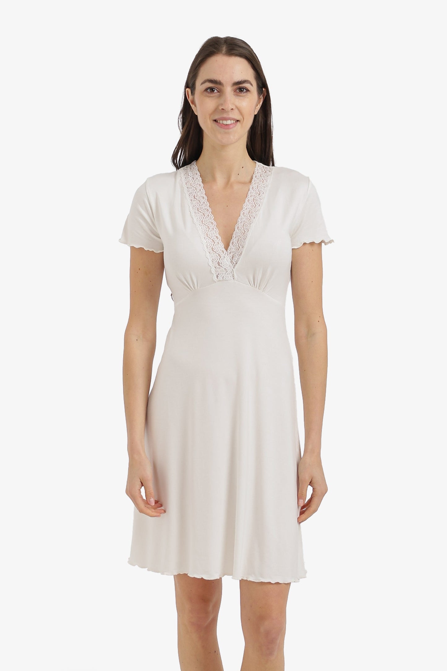 Lace V-Neck Nightgown