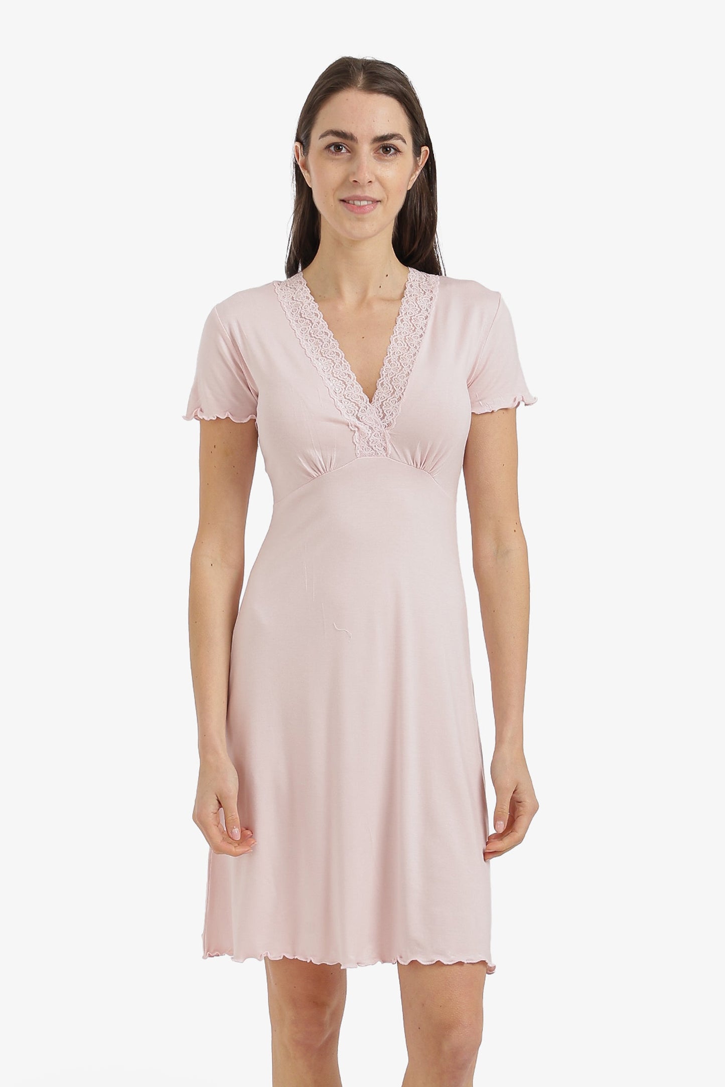 Lace V-Neck Nightgown
