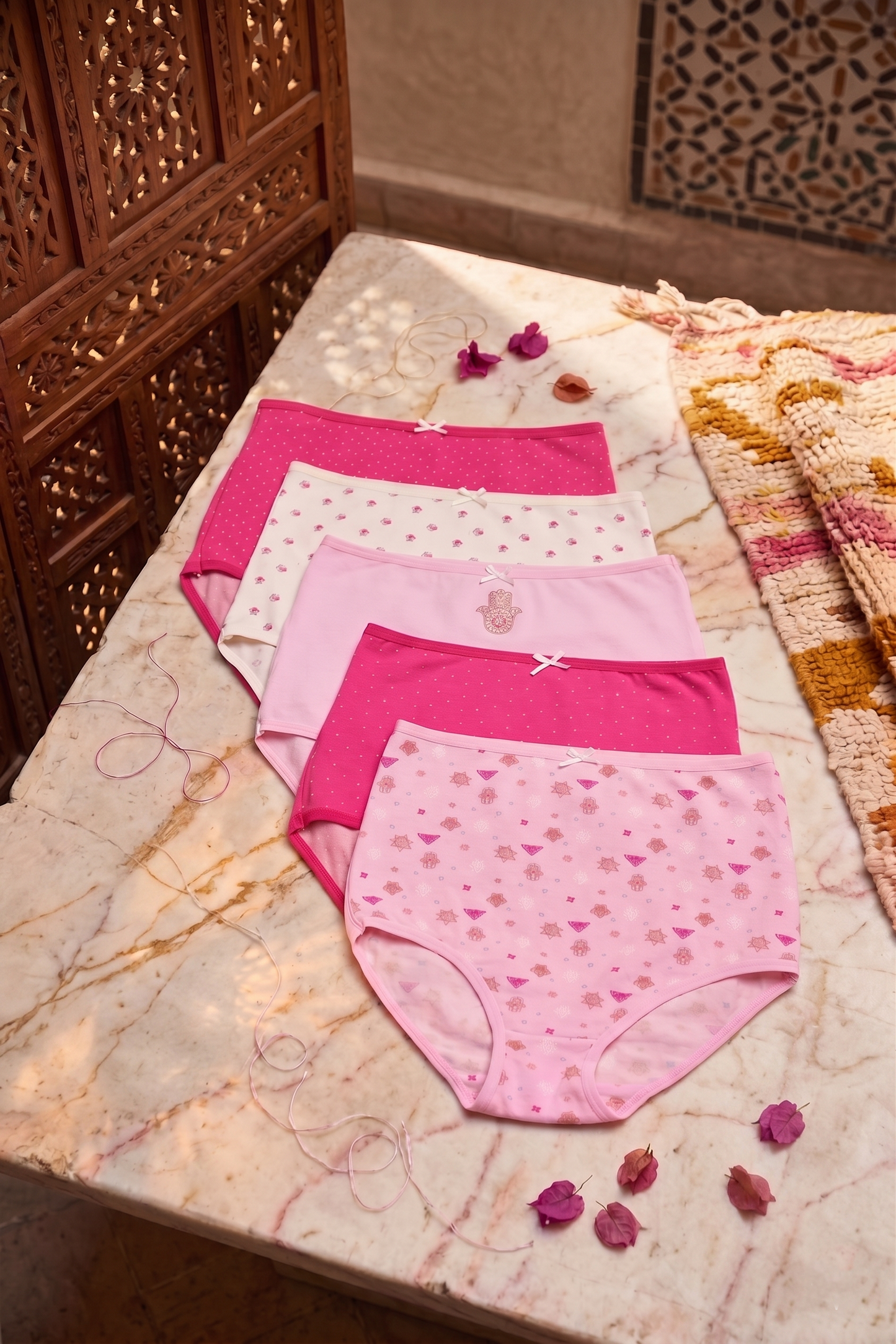 Pack of 5 Colored Full Brief Panties