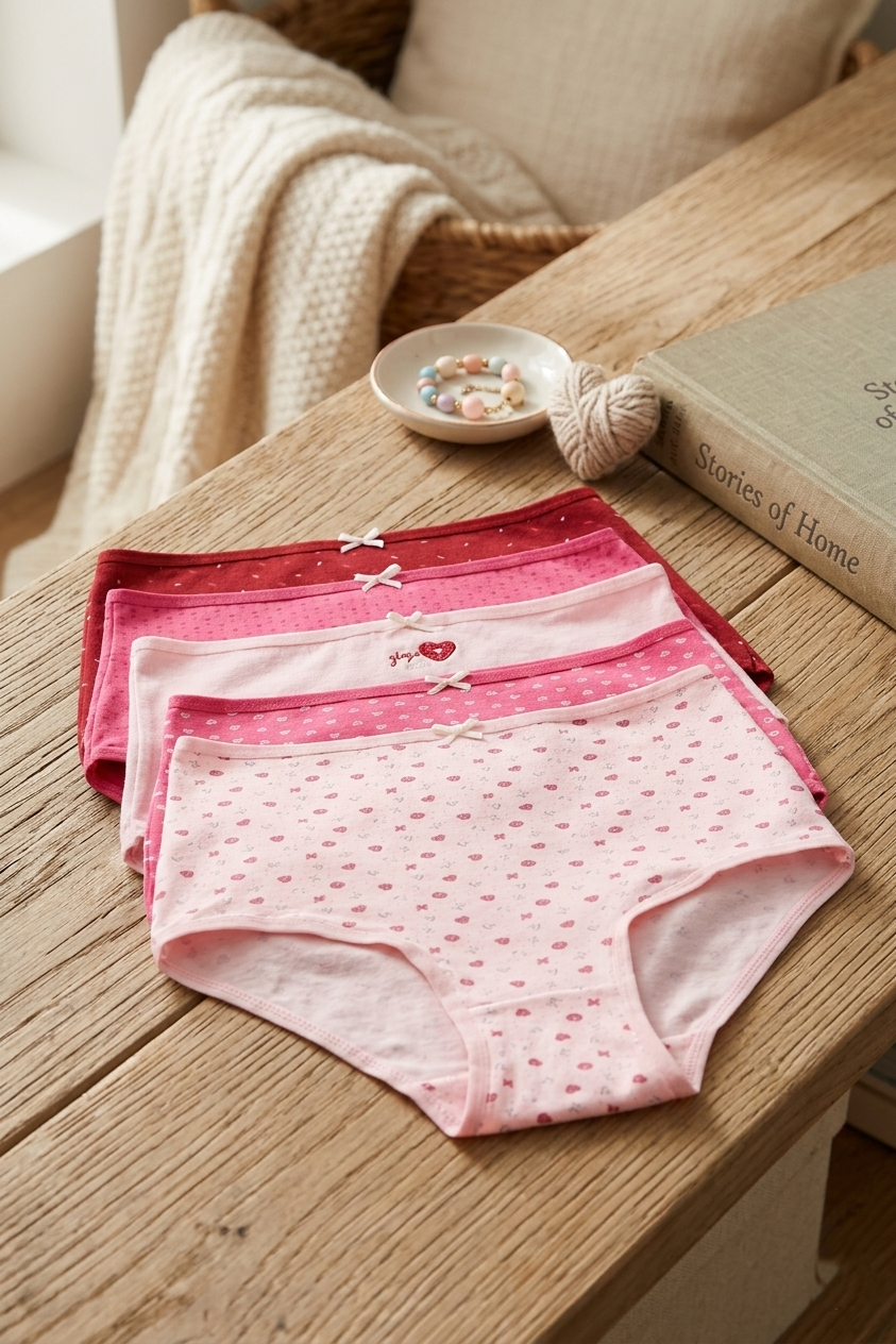 Pack of 5 Colored Full Brief Panties