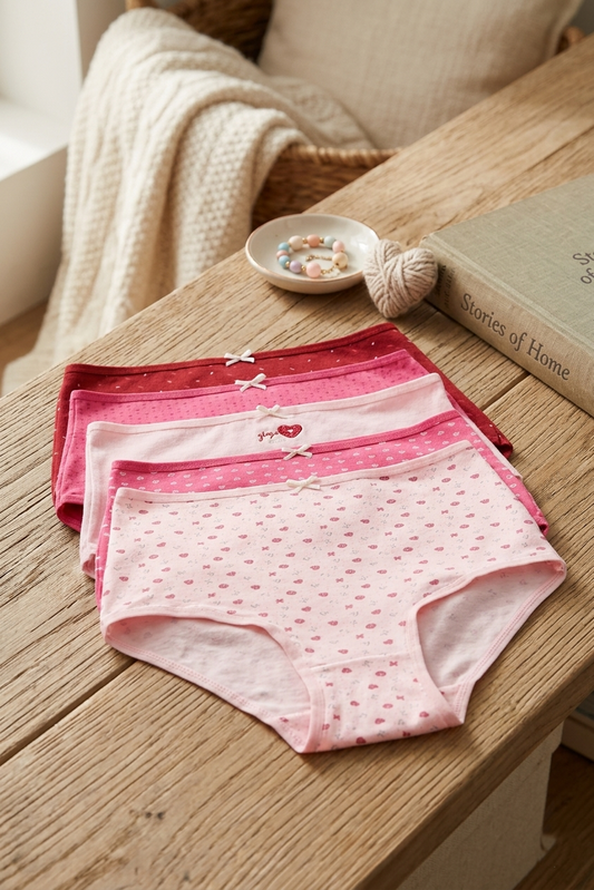 Pack of 5 Colored Full Brief Panties