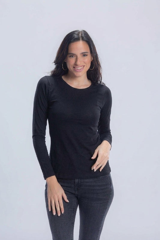 Cotton Round Neck Top