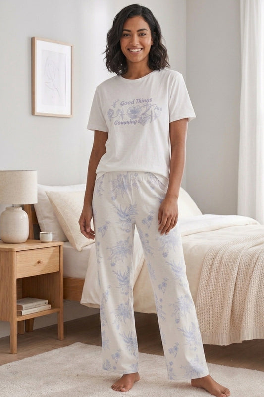 Floral Graphic Pyjama Set