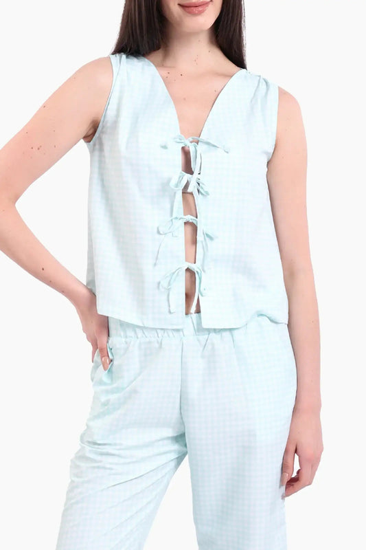 Gingham Tencel Pyjama Set