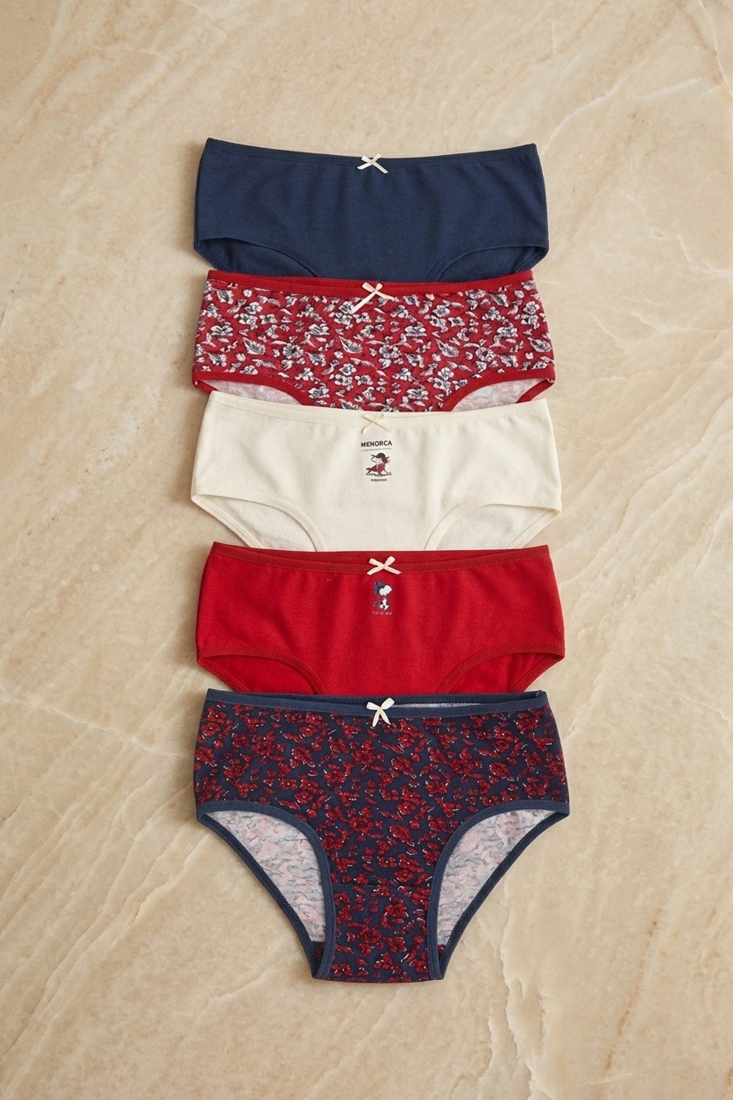 Pack of 5 Colored Brief Panties