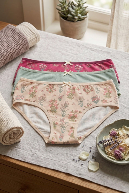 Pack of 3 Colored Brief Panties