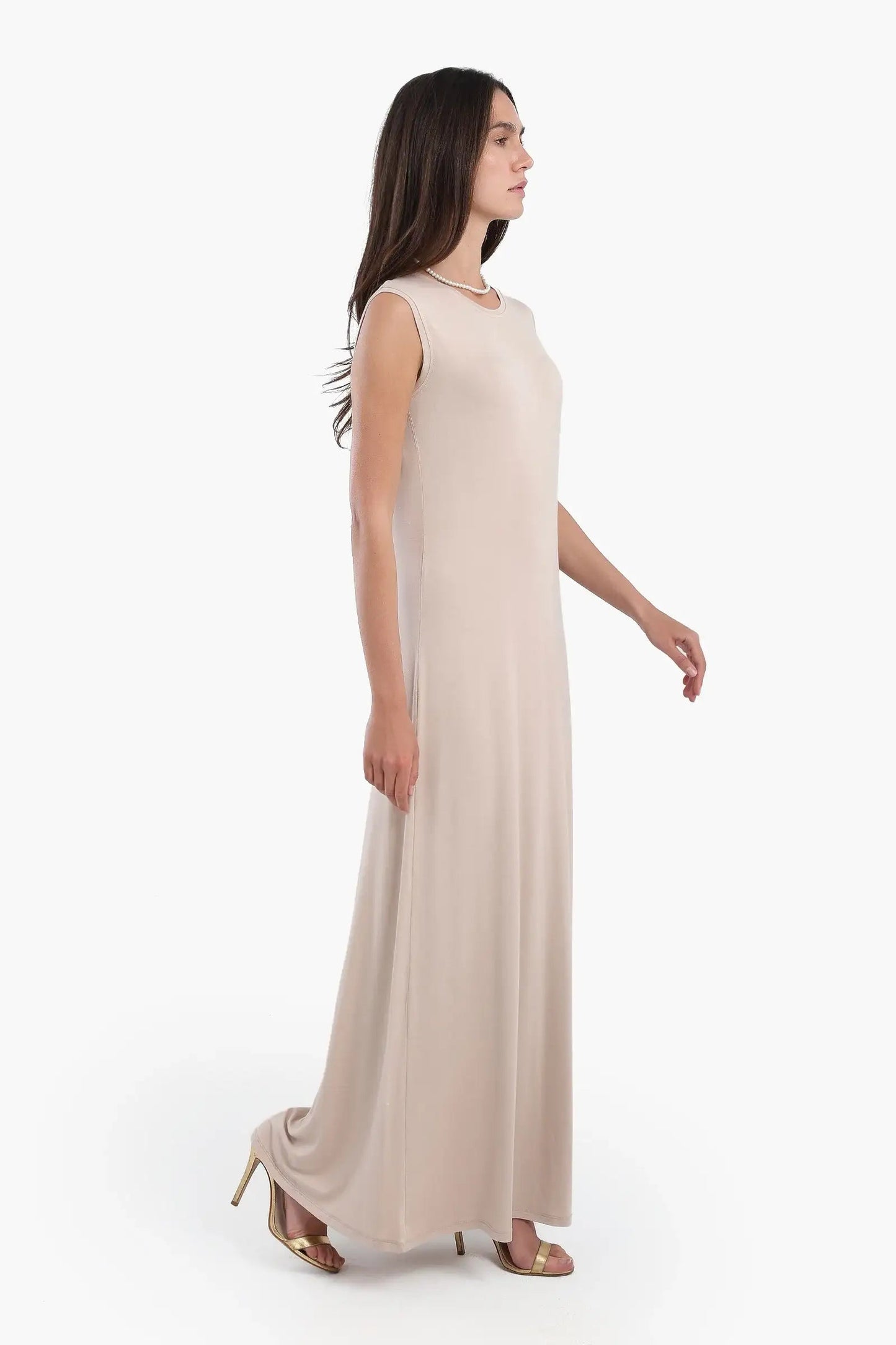 Viscose Solid Pattern Dress